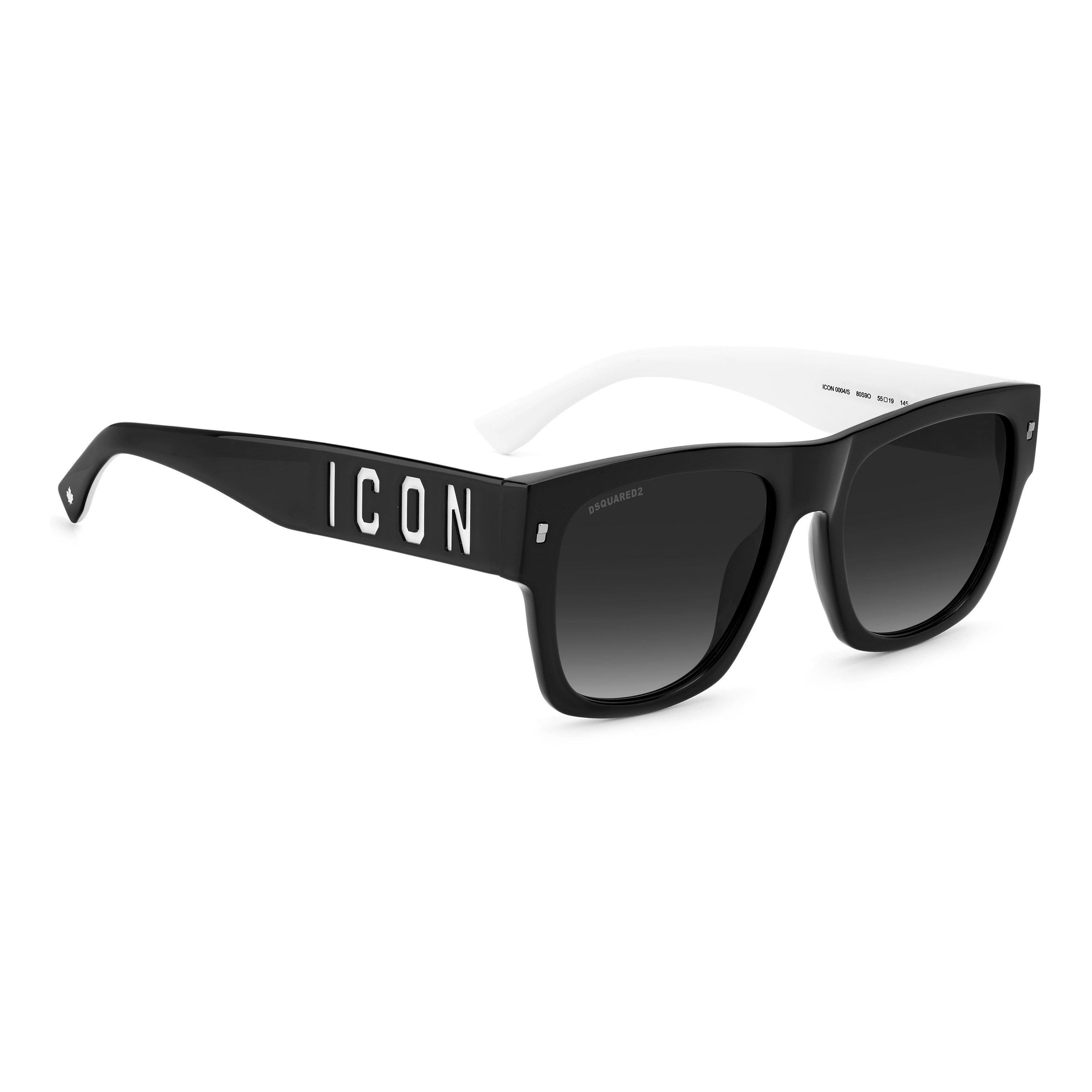 Black/White - DSquared2 - DSQ Sun Rectangle Su Sn00 - 3