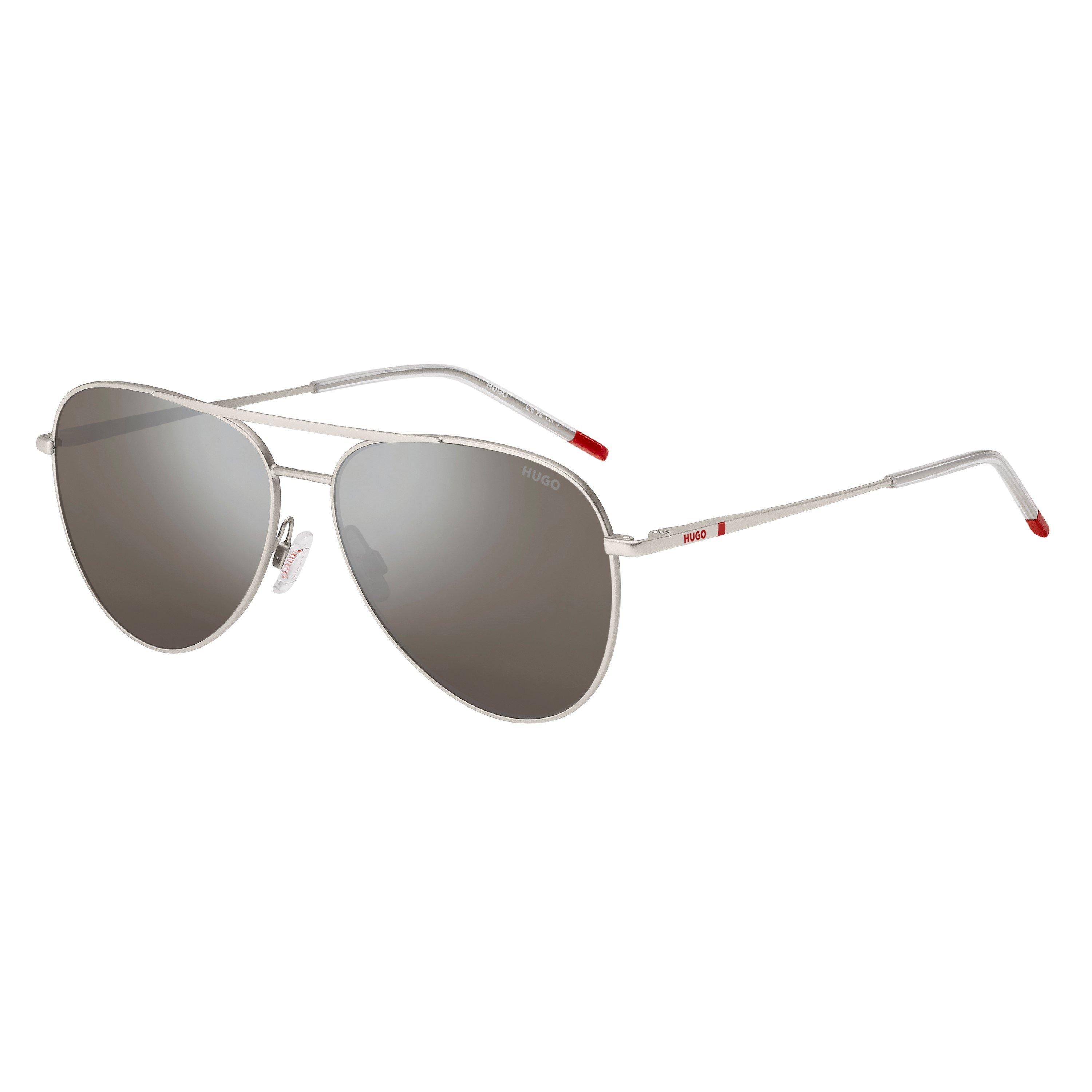 Hugo Men's Pilot Aviator Sunglasses - Matte Palladium
