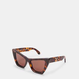 Off White Unisex Square Sunglasses, Square Design