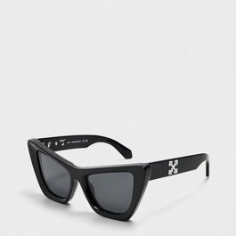 Off White Unisex Square Sunglasses, Square Design