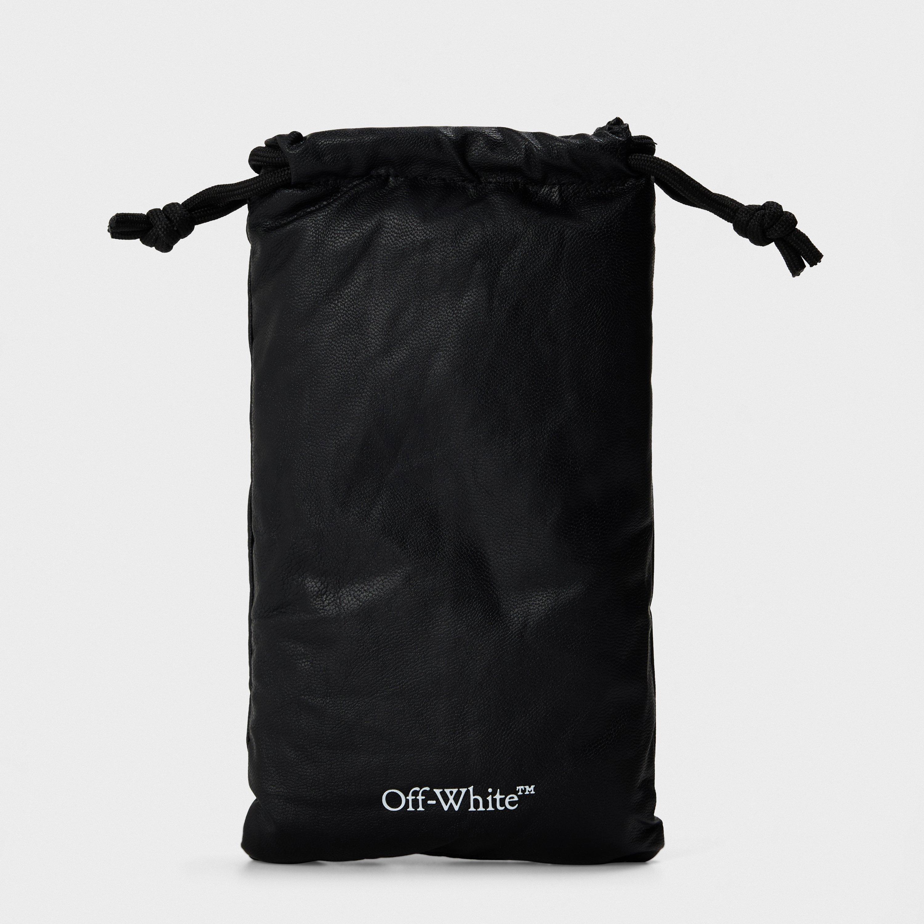 Black/Dark Grey - Off White - Unisex Square Sunglasses, Square Design - 4