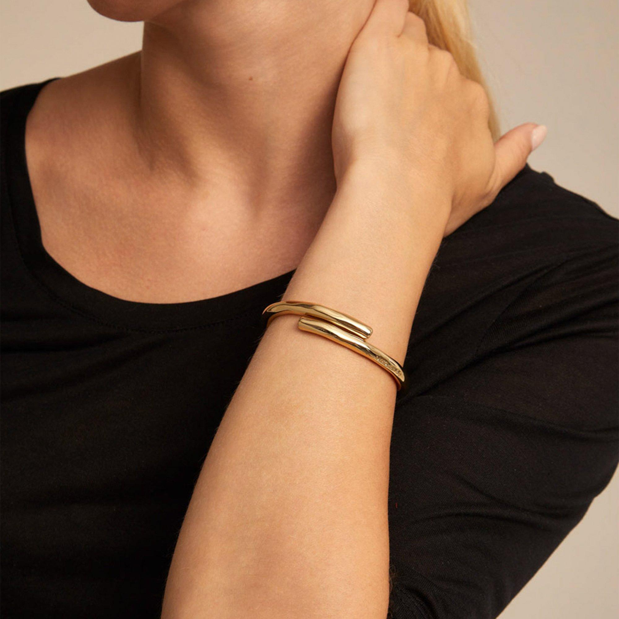 Goud - UNOde50 - UNOde50 18k Gold-Plated Rigid Bracelet - 4