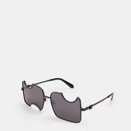 Off White Unisex Square Sunglasses, Square Design