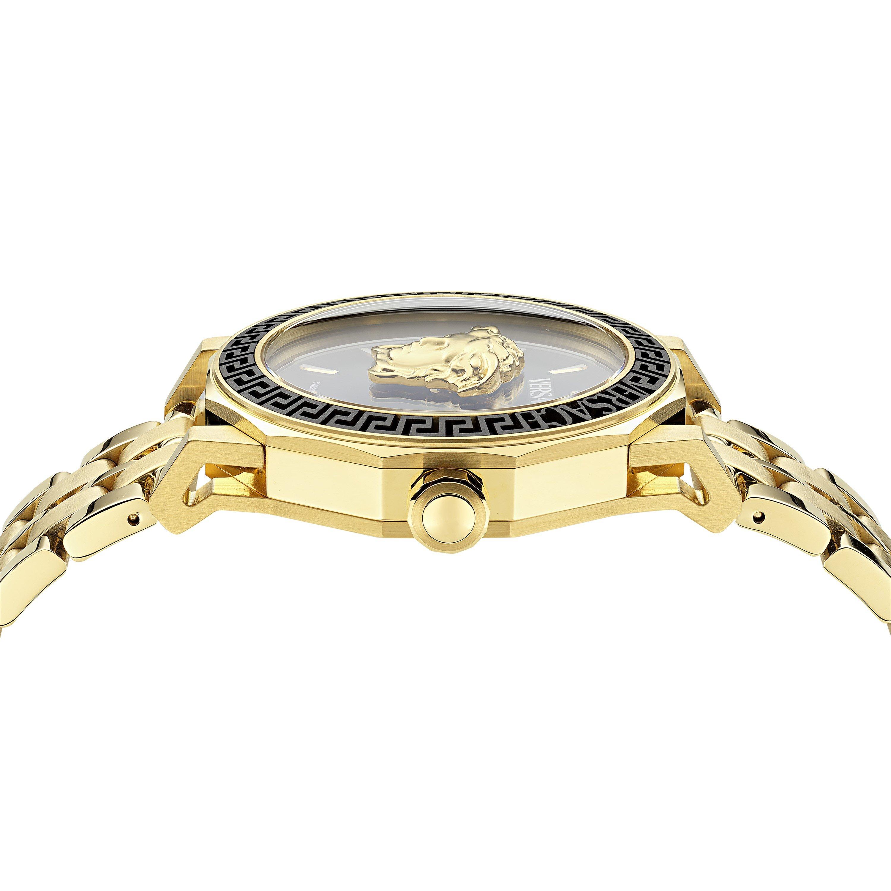 Black/Gold - Versace - Men's Medusa Deco Quartz Watch - 3