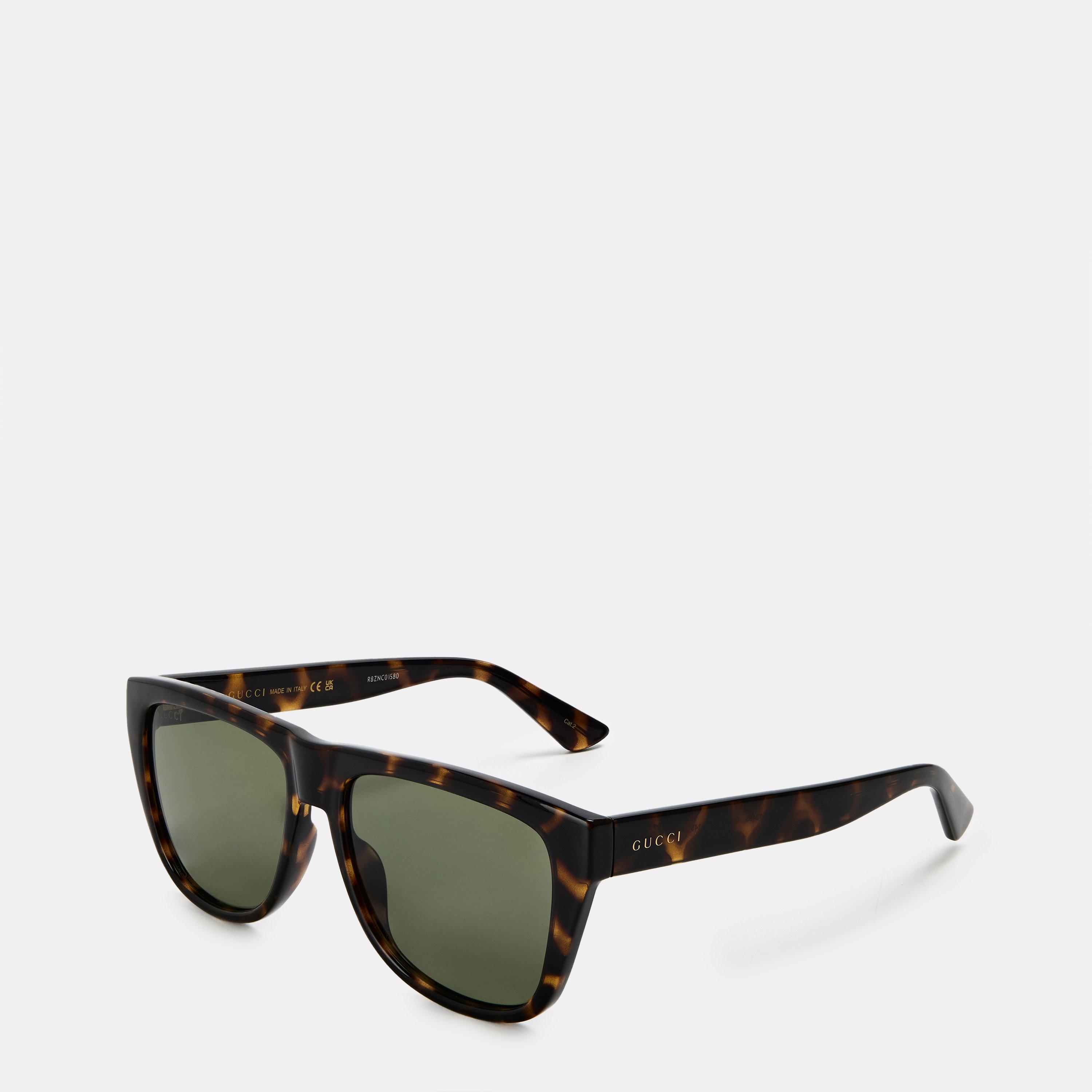 Havana/Green - Gucci - Men's Pilot Aviator Sunglasses - 1