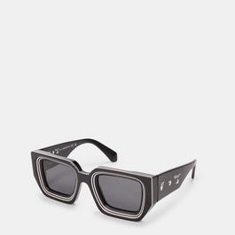 Off White Unisex Square Sunglasses, Square Design