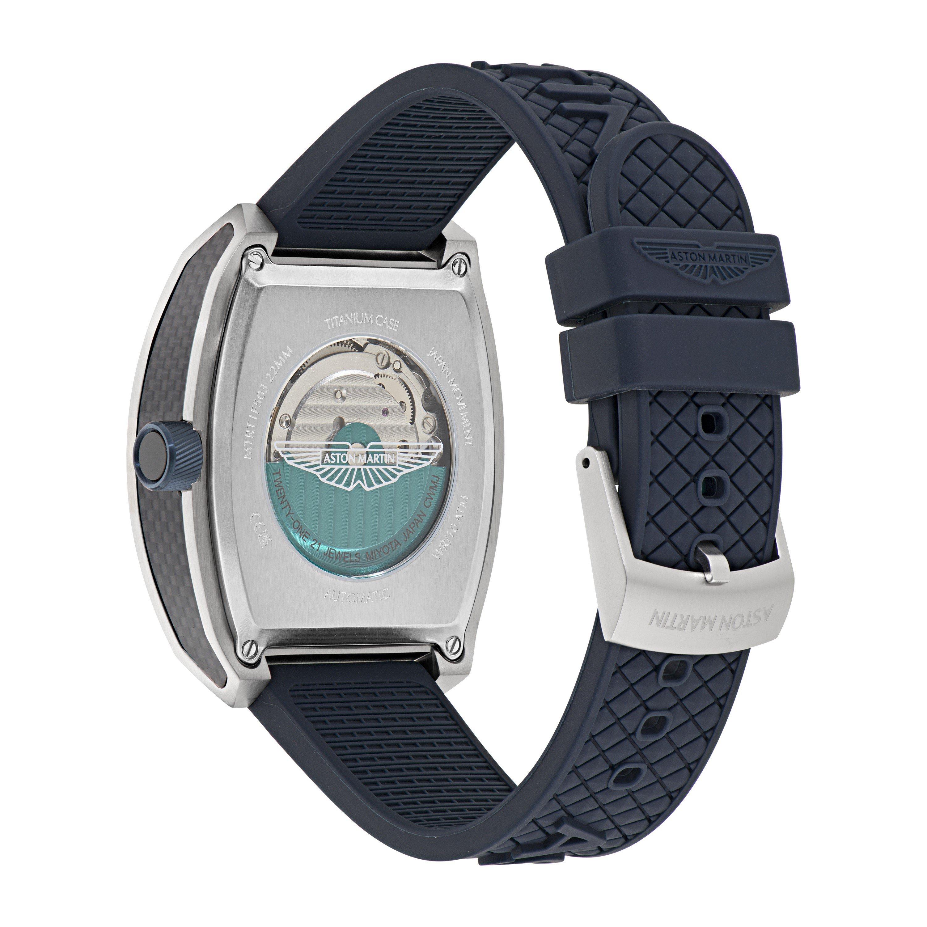 Blue/Silver - Aston Martin - Men's Thrill Analogue Quartz Watch - 4