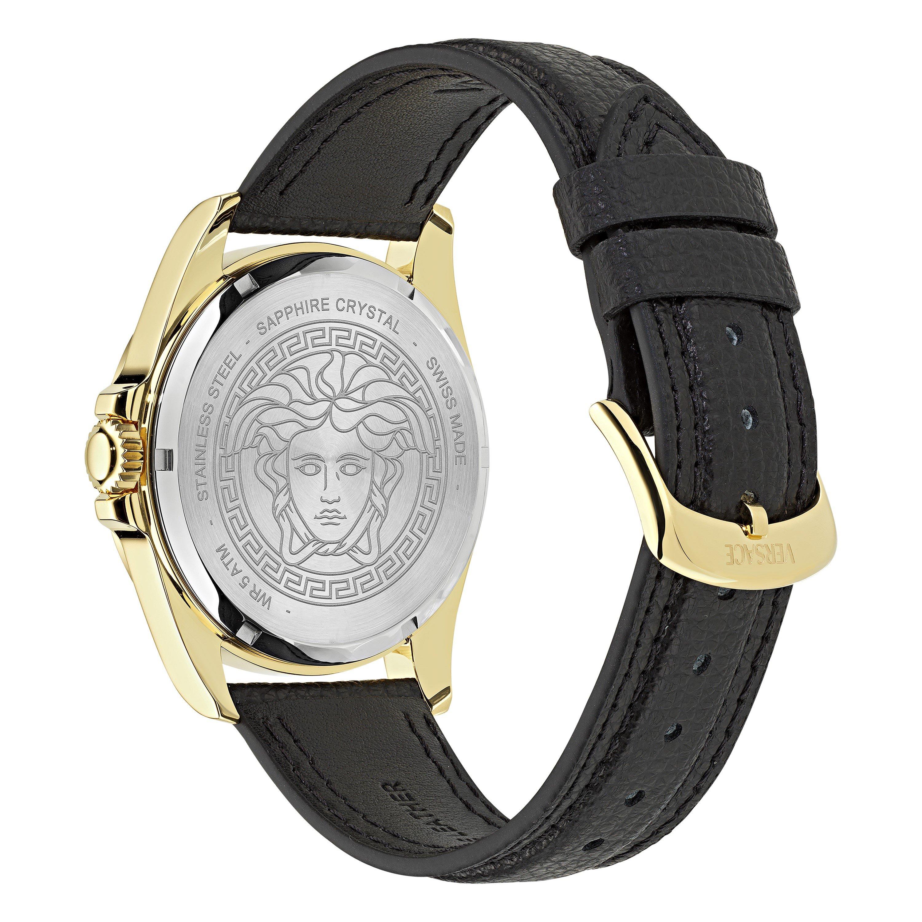 Black/Black - Versace - Men's Anteo Analogue Quartz Watch - 2
