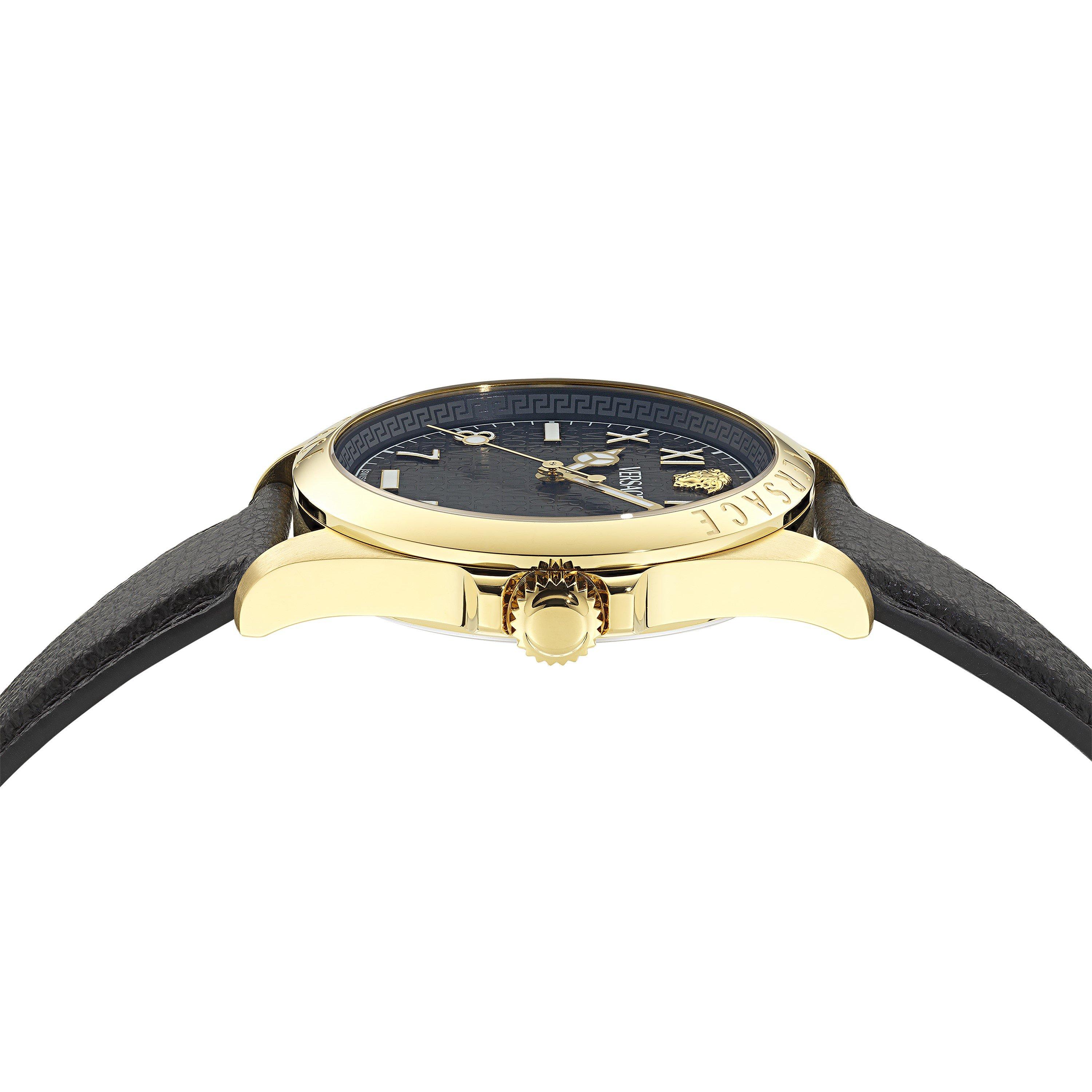 Black/Black - Versace - Men's Anteo Analogue Quartz Watch - 3