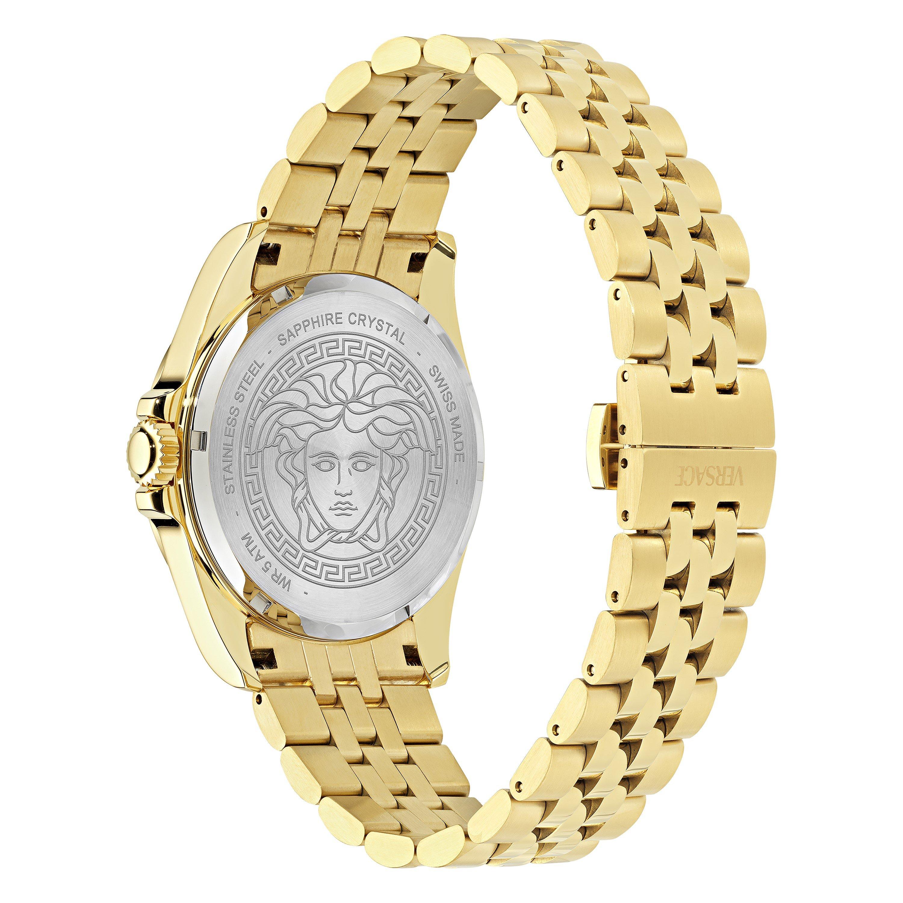 Black/Gold - Versace - Men's Anteo Analogue Quartz Watch - 2