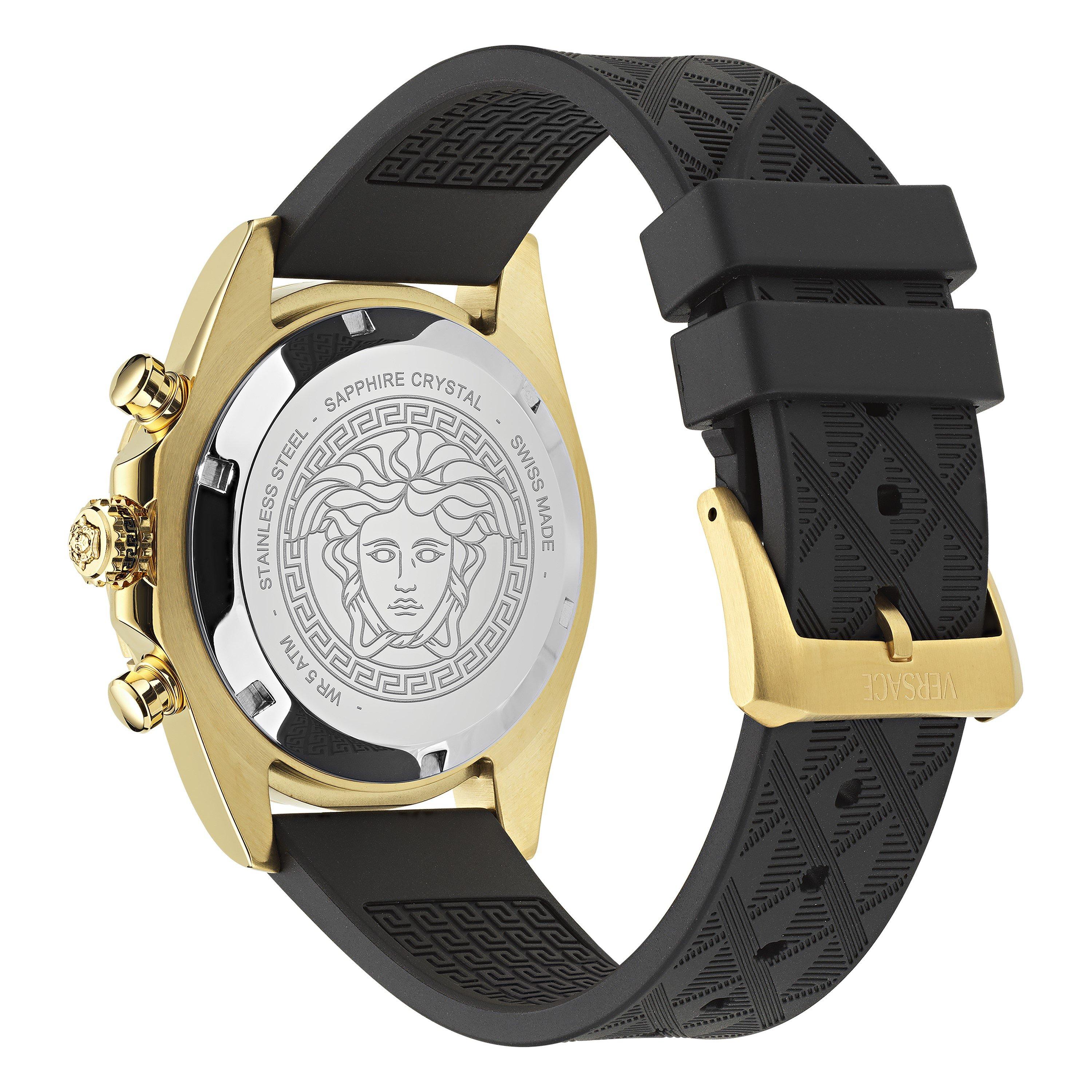 Black/Black - Versace - Men's Chrono X Analogue Quartz Watch - 2