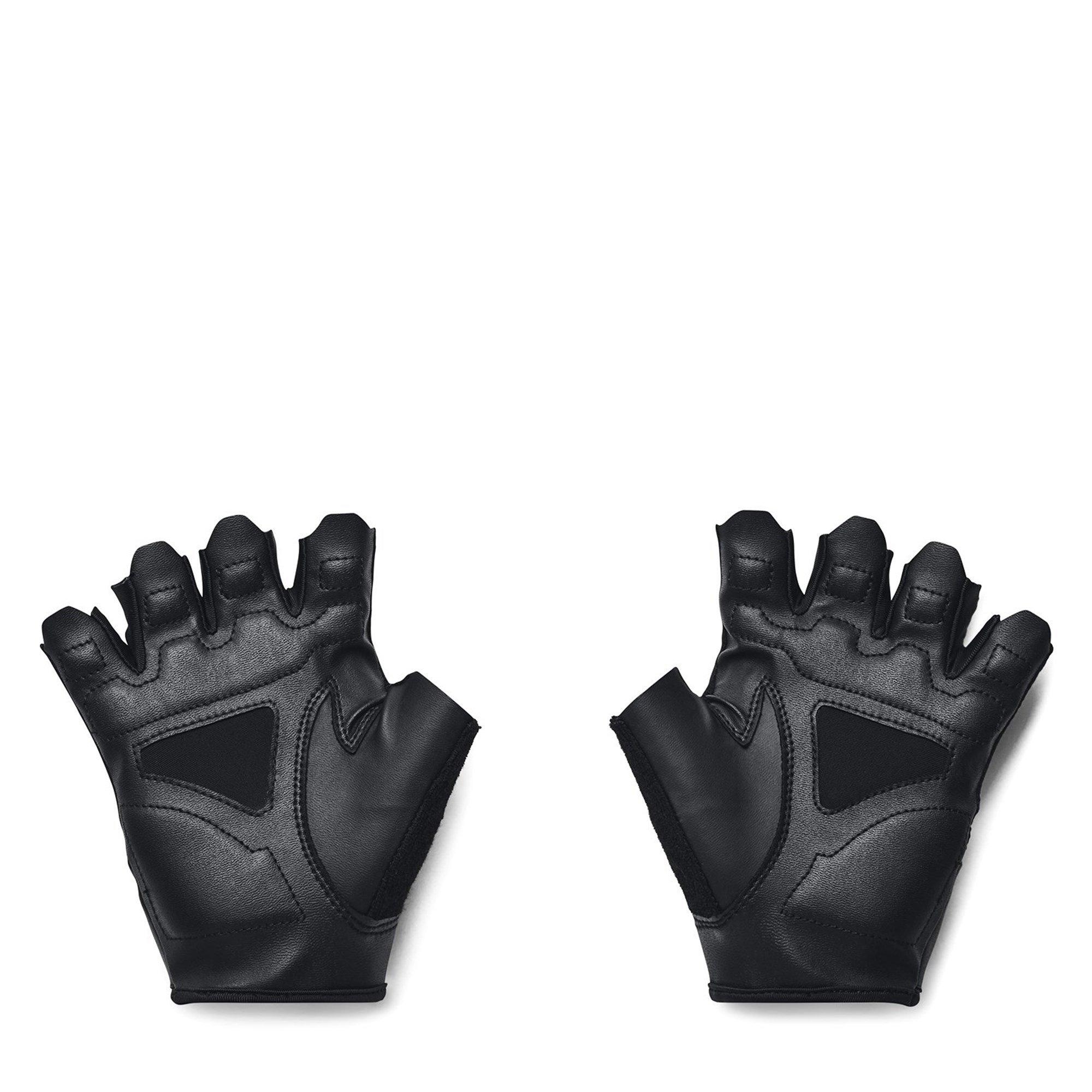 Blk/Pt Gray - Under Armour - Mens Training Gloves - 2