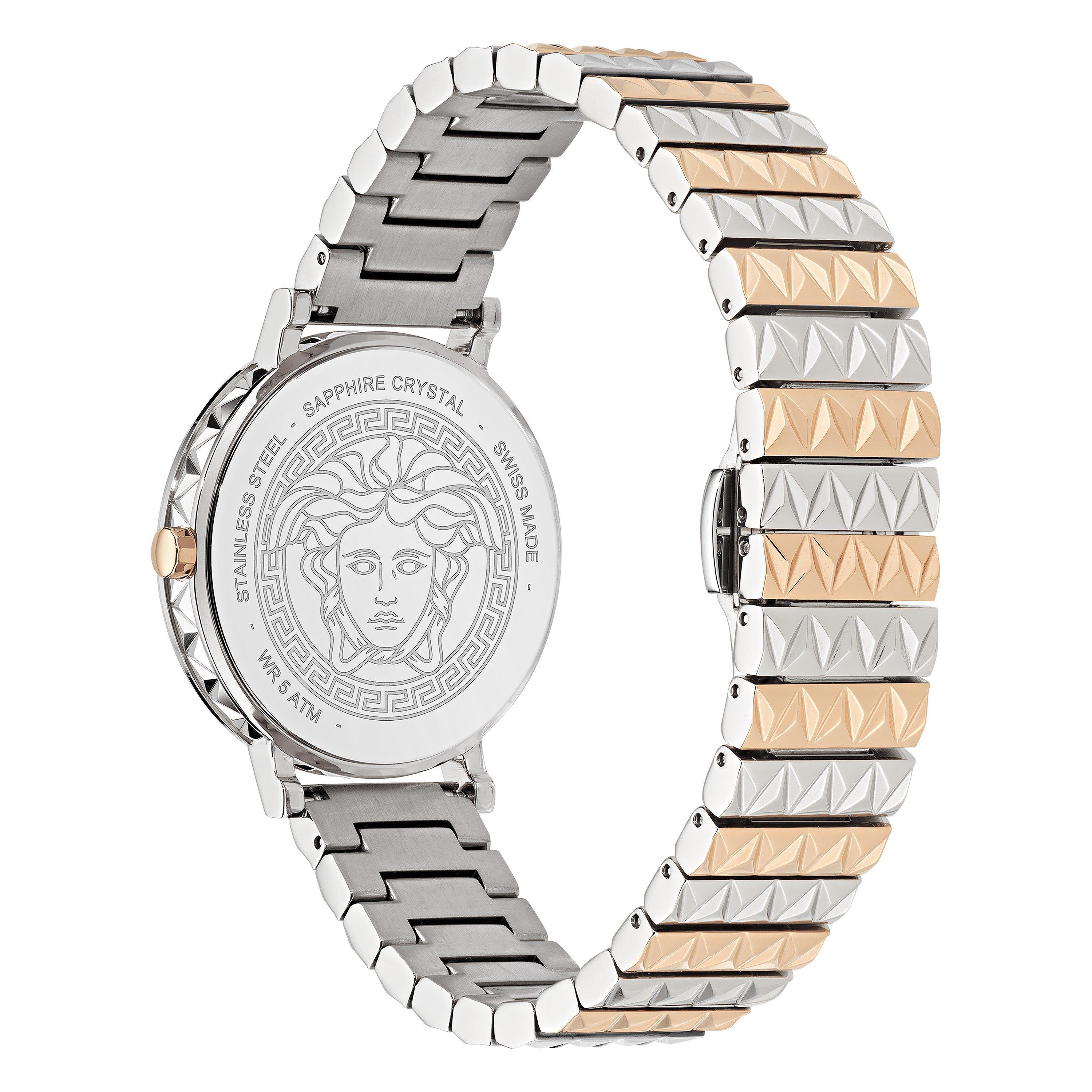 Silver/Gold - Versace - Women's Daedalus Analogue Quartz Watch - 2
