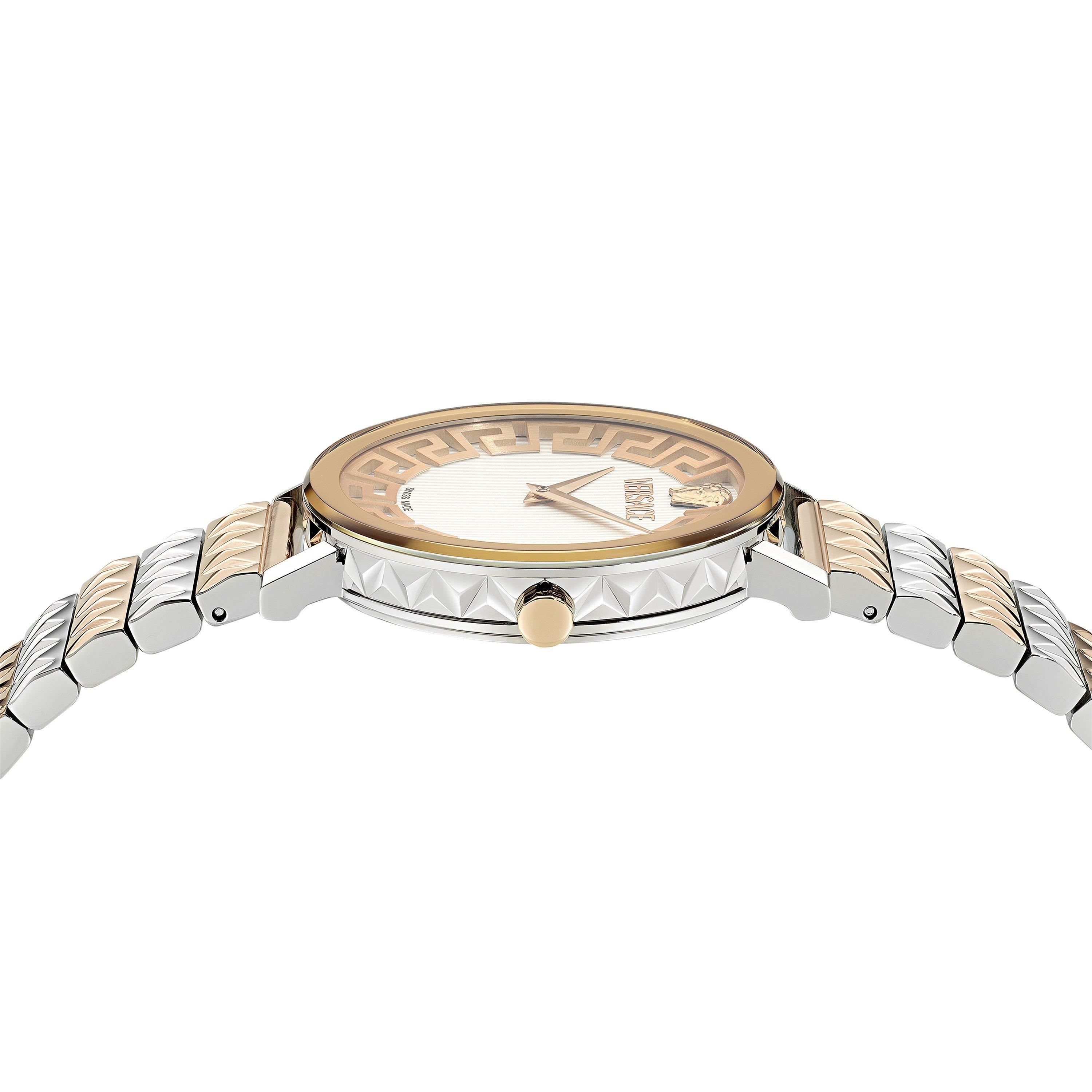 Silver/Gold - Versace - Women's Daedalus Analogue Quartz Watch - 3