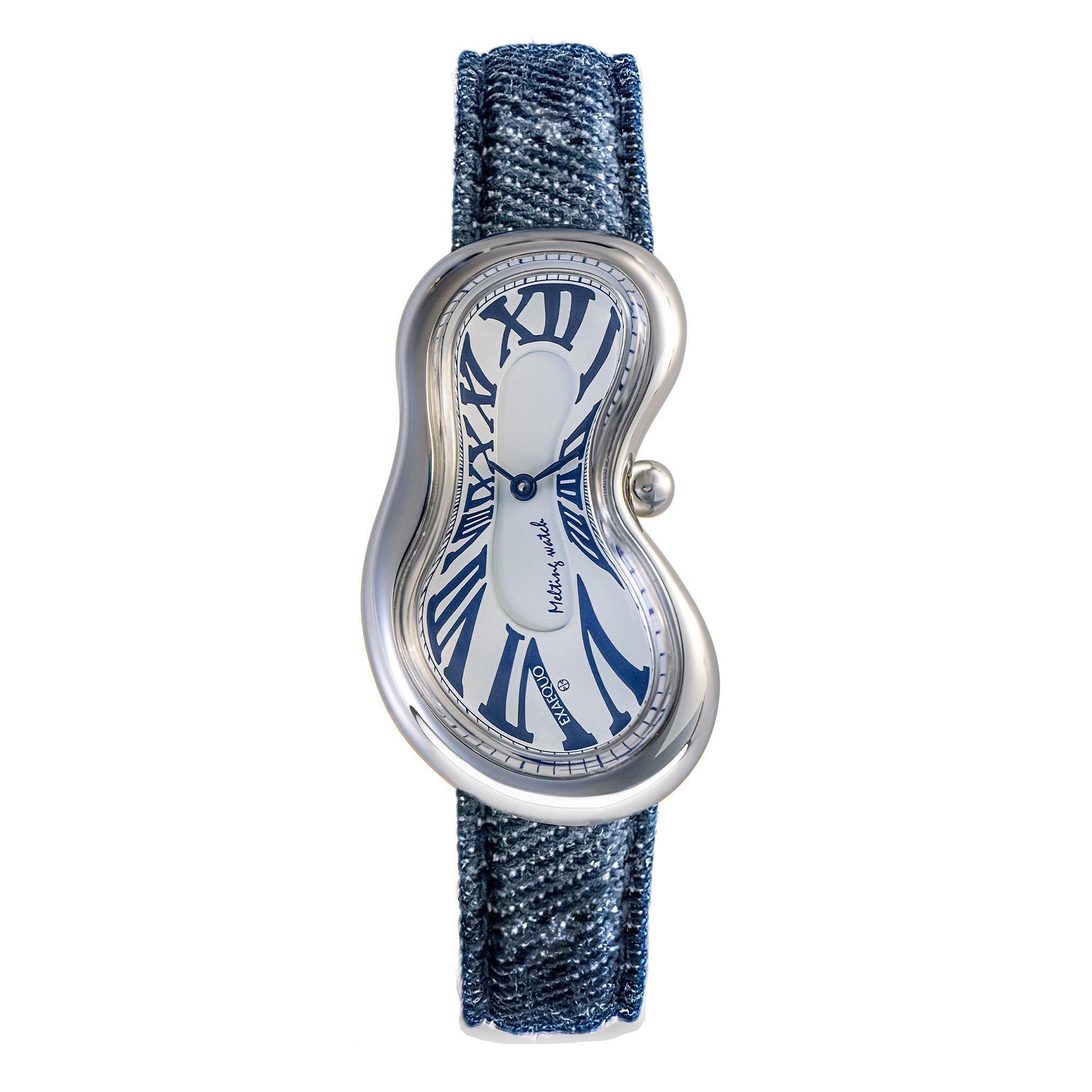 Exaequo  Melting Quartz Analogue Watch - Denim