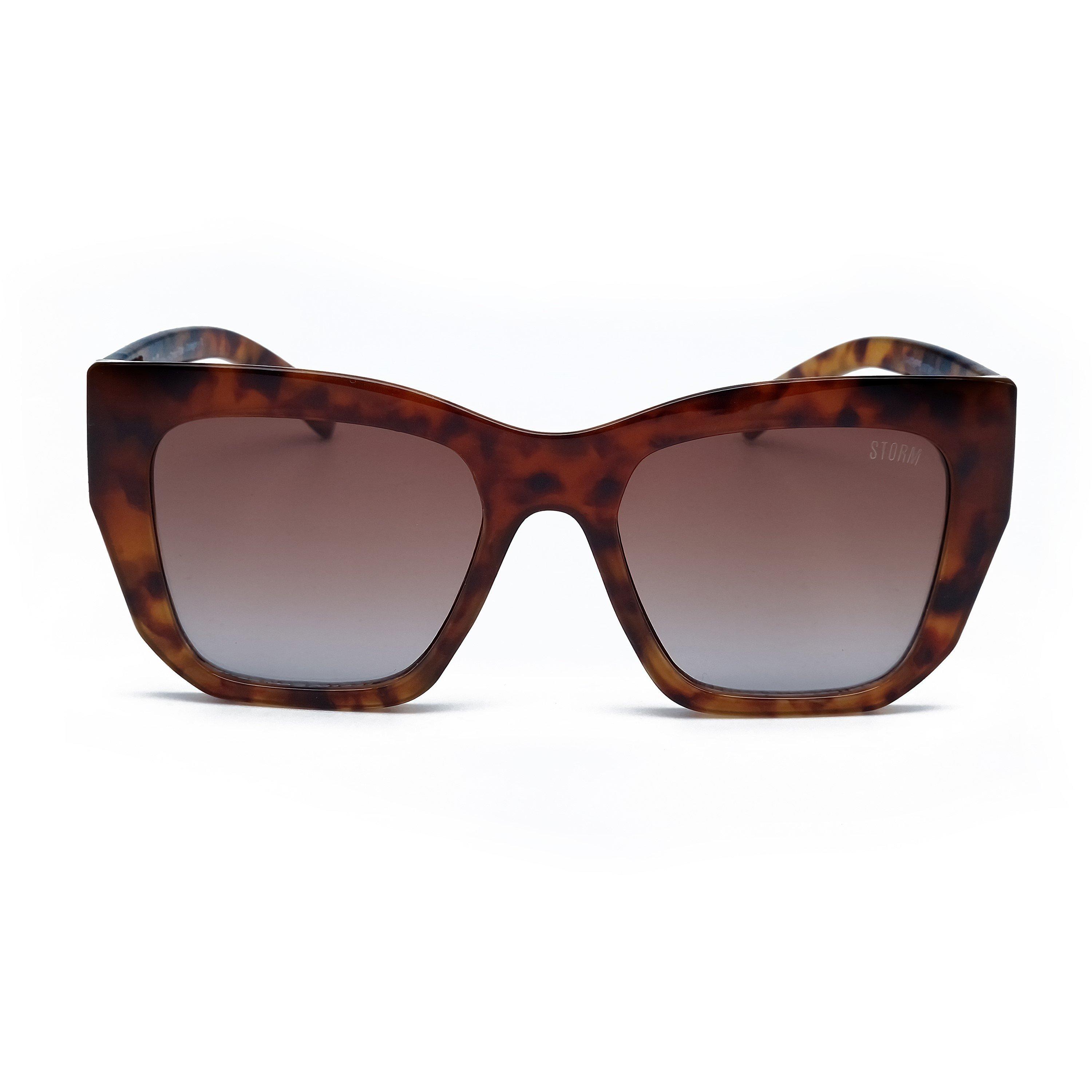 Burgundy - Storm - Women's Square Sunglasses - 2