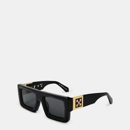 Off White Unisex Square Sunglasses, Square Design
