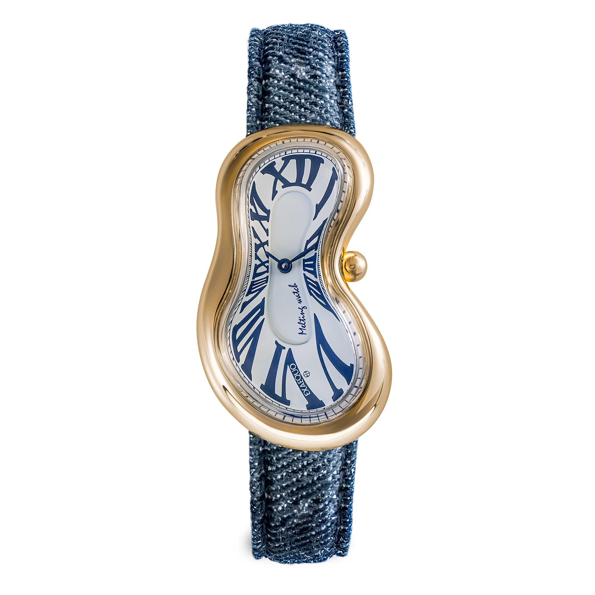 Exaequo  Melting Quartz Analogue Watch - Dial Denim