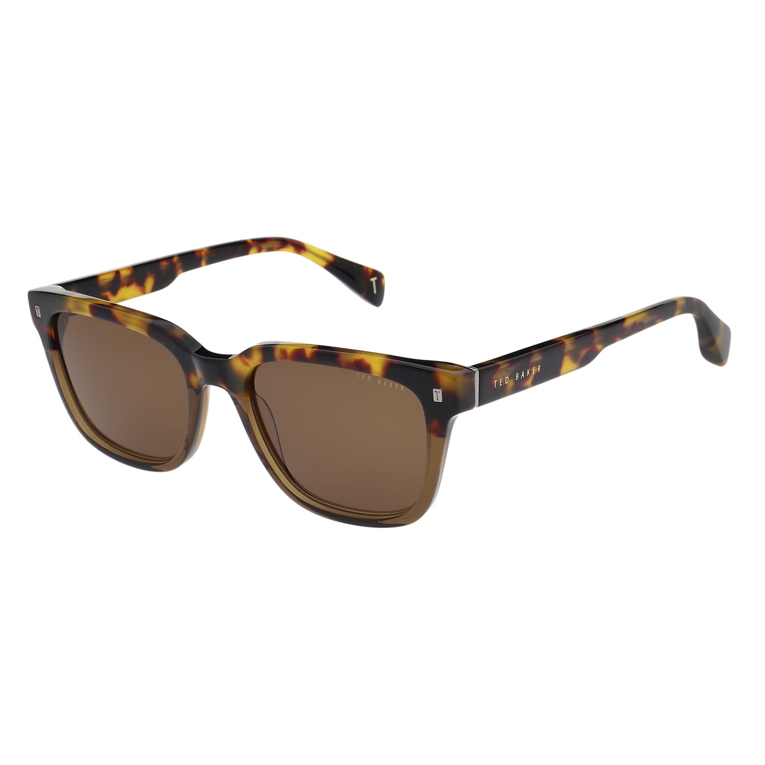 Tort To Khaki - Ted Baker - Men's Elio Square Sunglasses - 2
