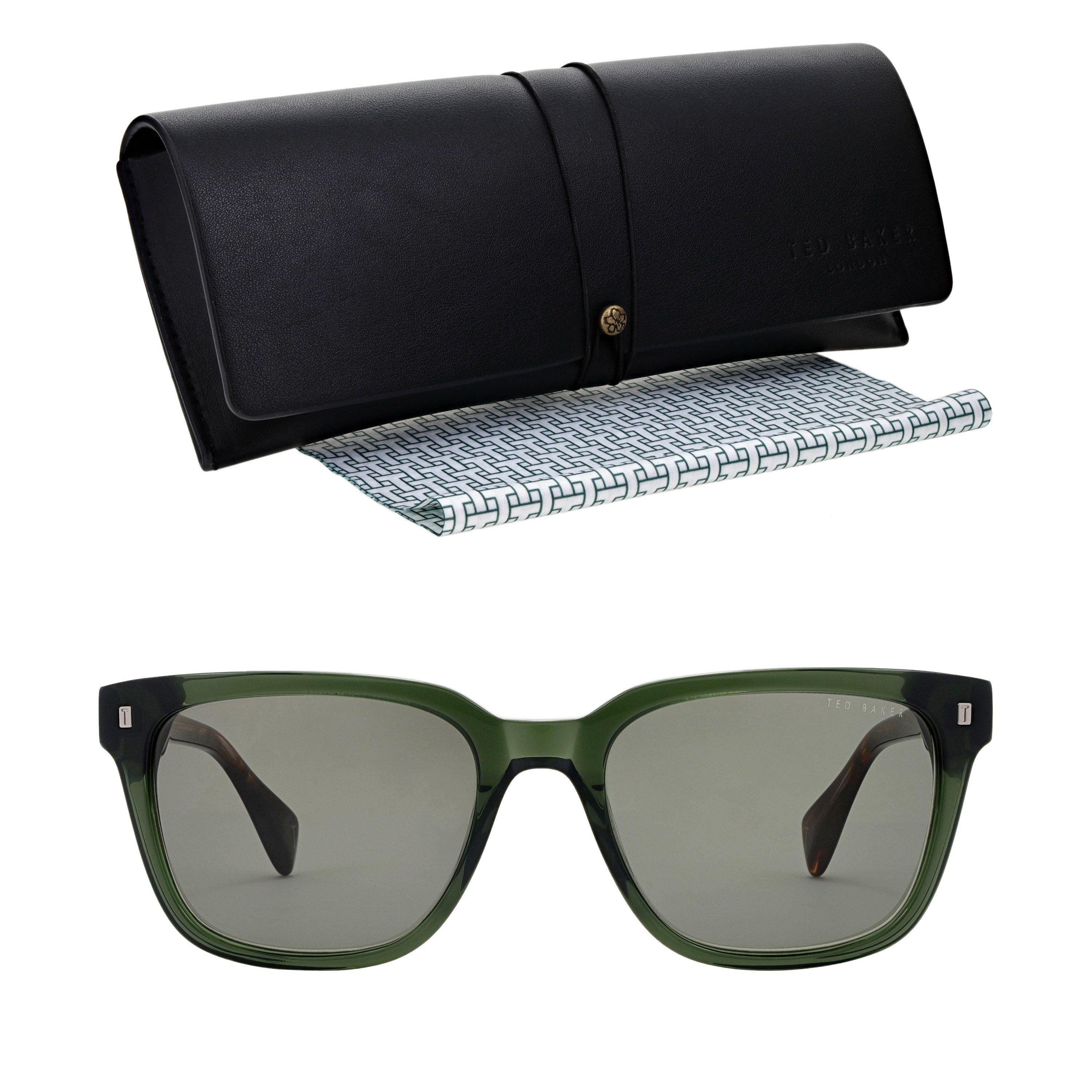 Crystal Green - Ted Baker - Men's Elio Square Sunglasses - 4