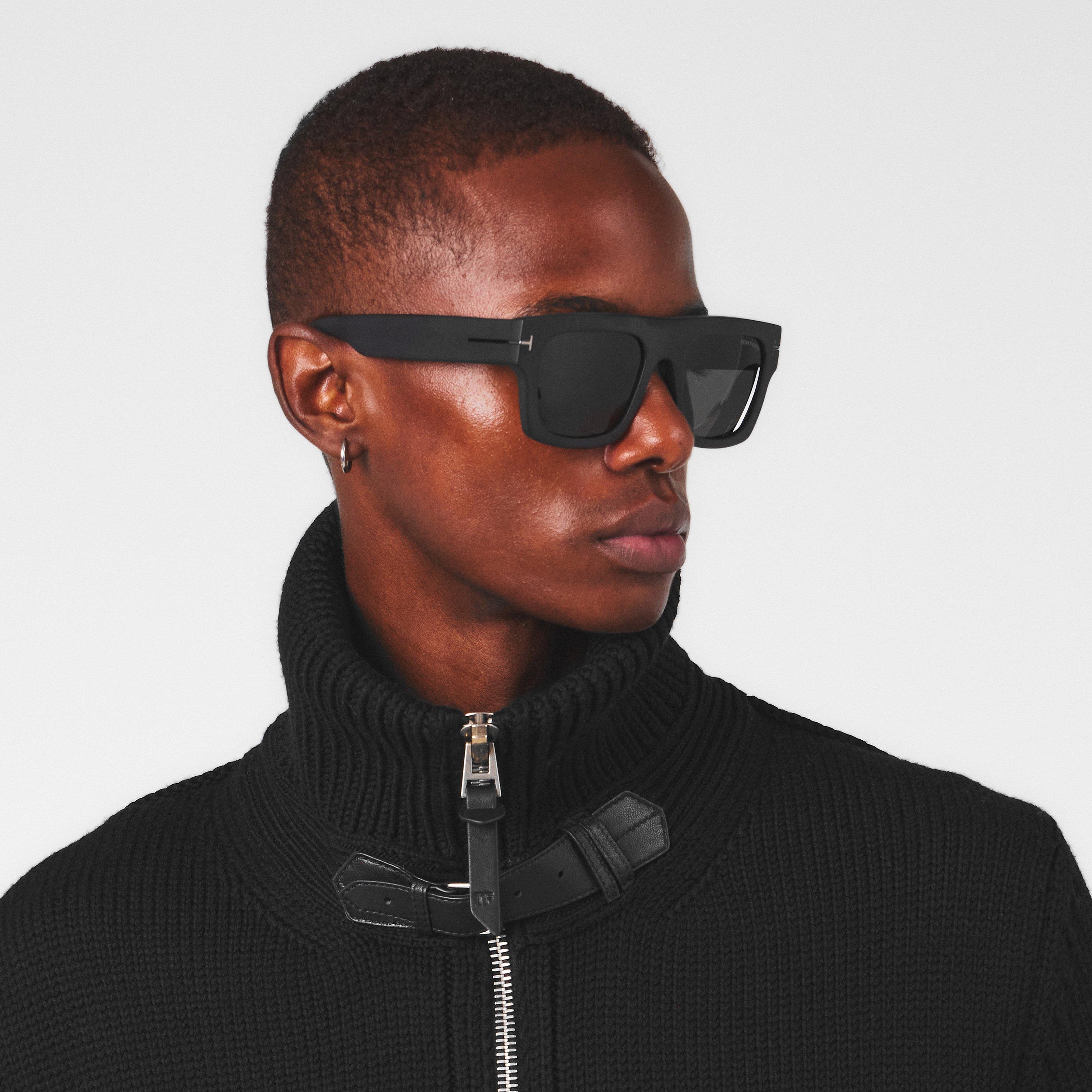 Matte Black - Tom Ford - FAUSTO TFS FT0711-N Sn54 - 3