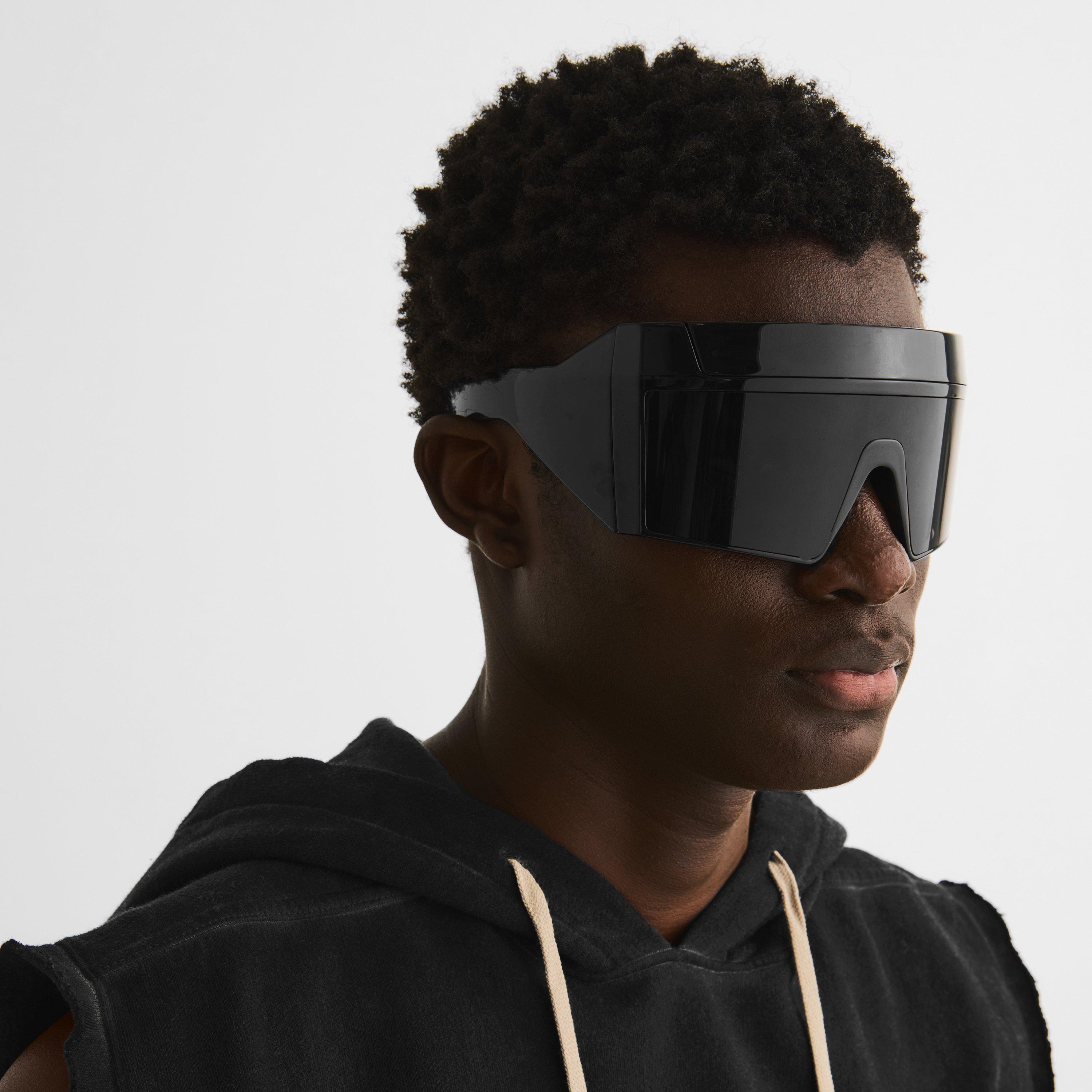 Black - Rick Owens - Men's Shield Sunglasses - 3