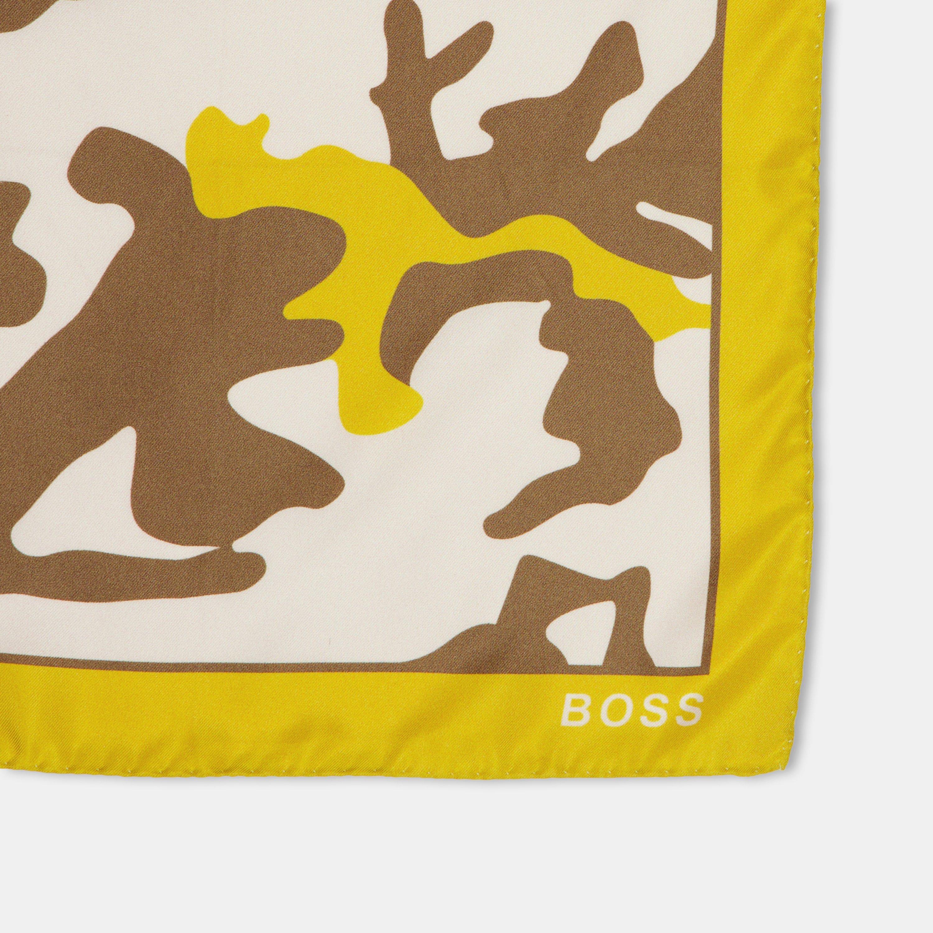 Bright Yellow - Boss - Men's P Rolled Pocket Square - 2