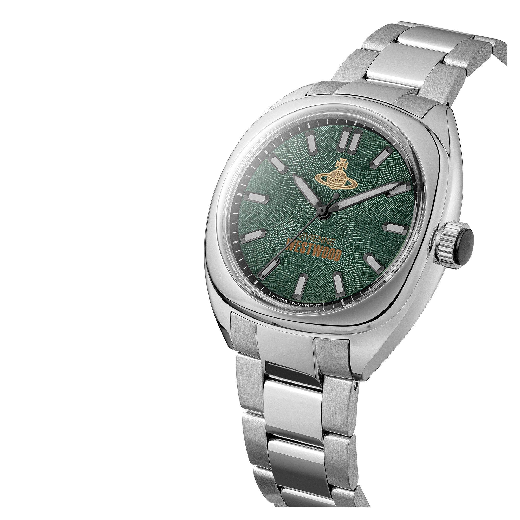Silver/Green - Vivienne Westwood - Redbridge Wrist Watch - 2