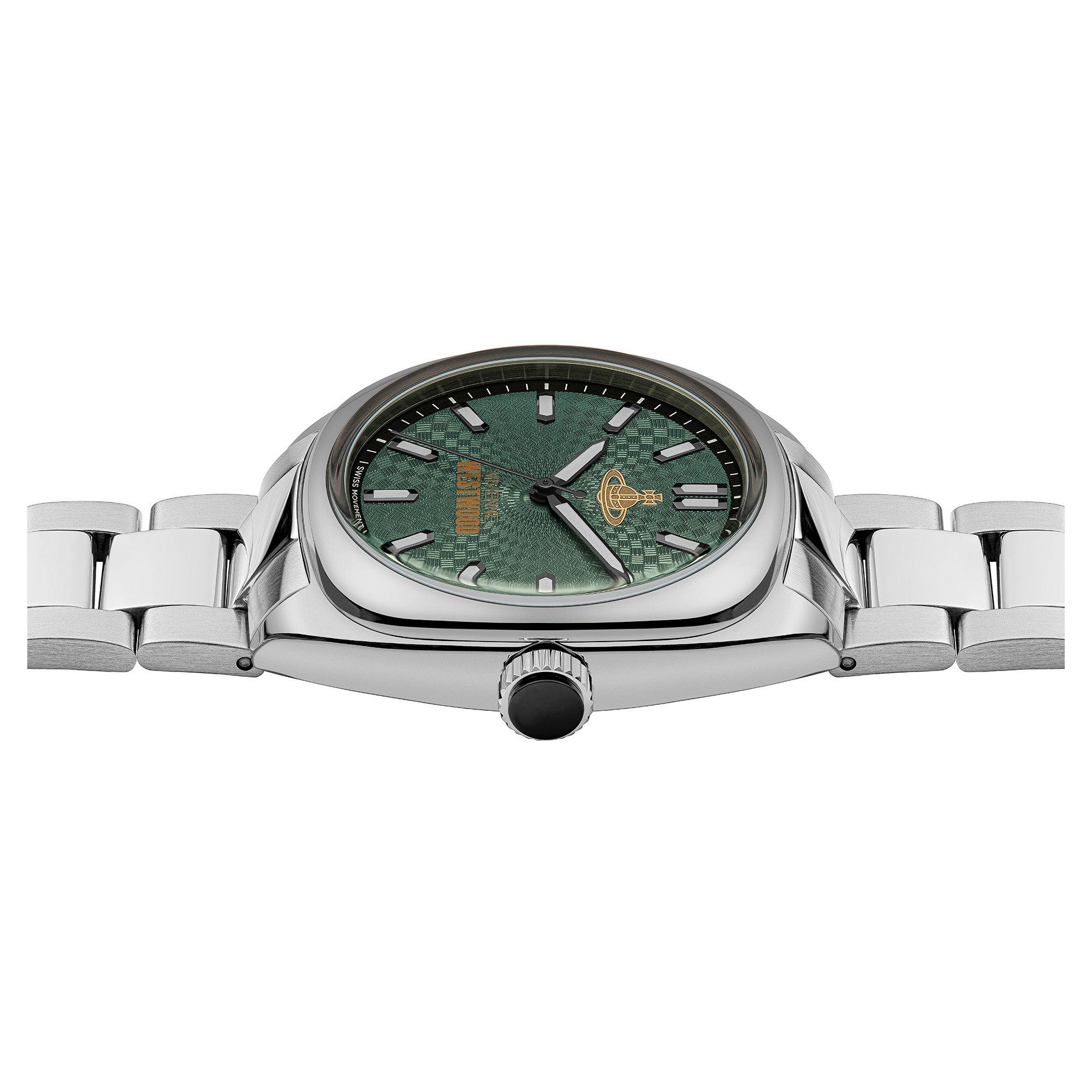 Silver/Green - Vivienne Westwood - Redbridge Wrist Watch - 4