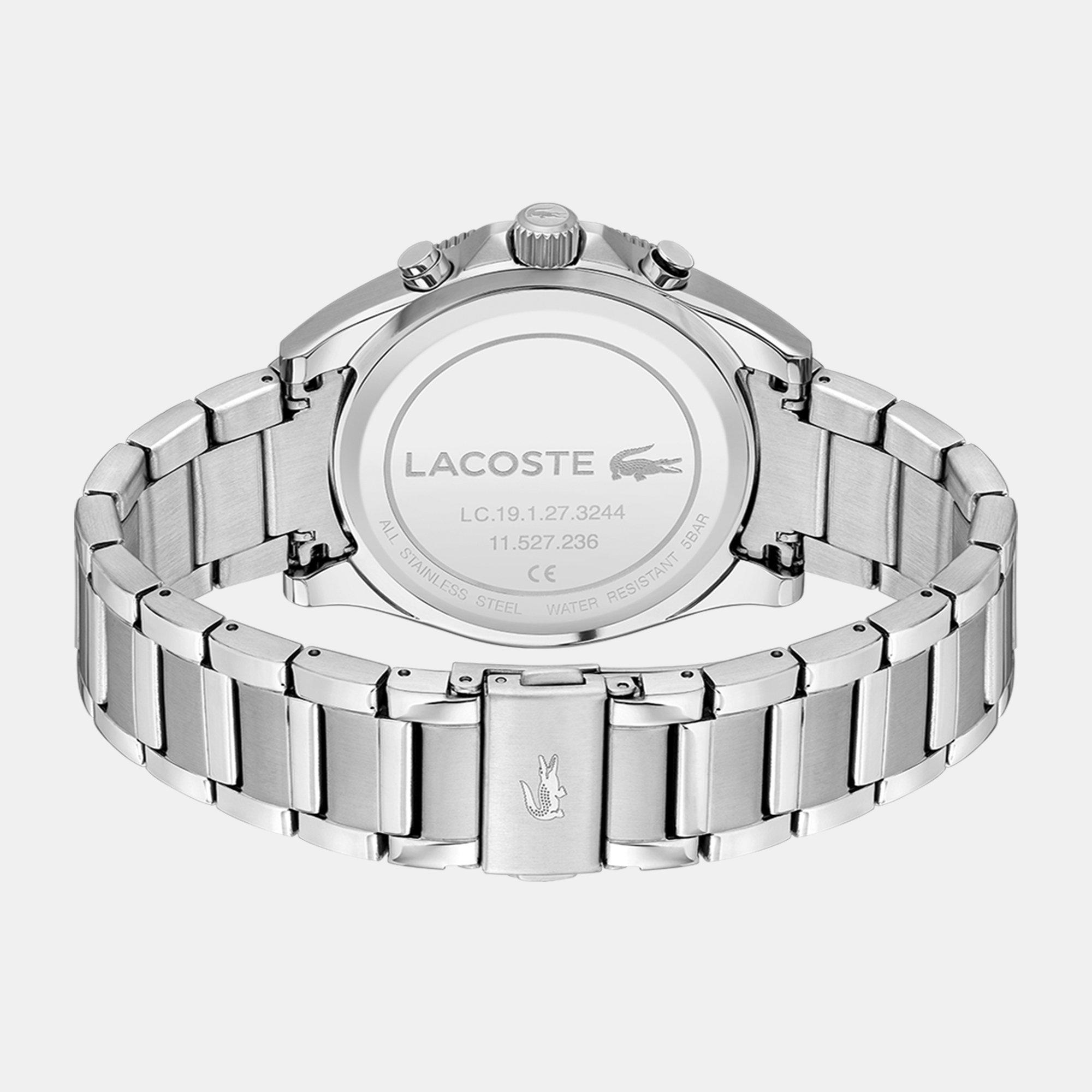 Black/Steel - Lacoste - Mens Mainsail Watch - 3