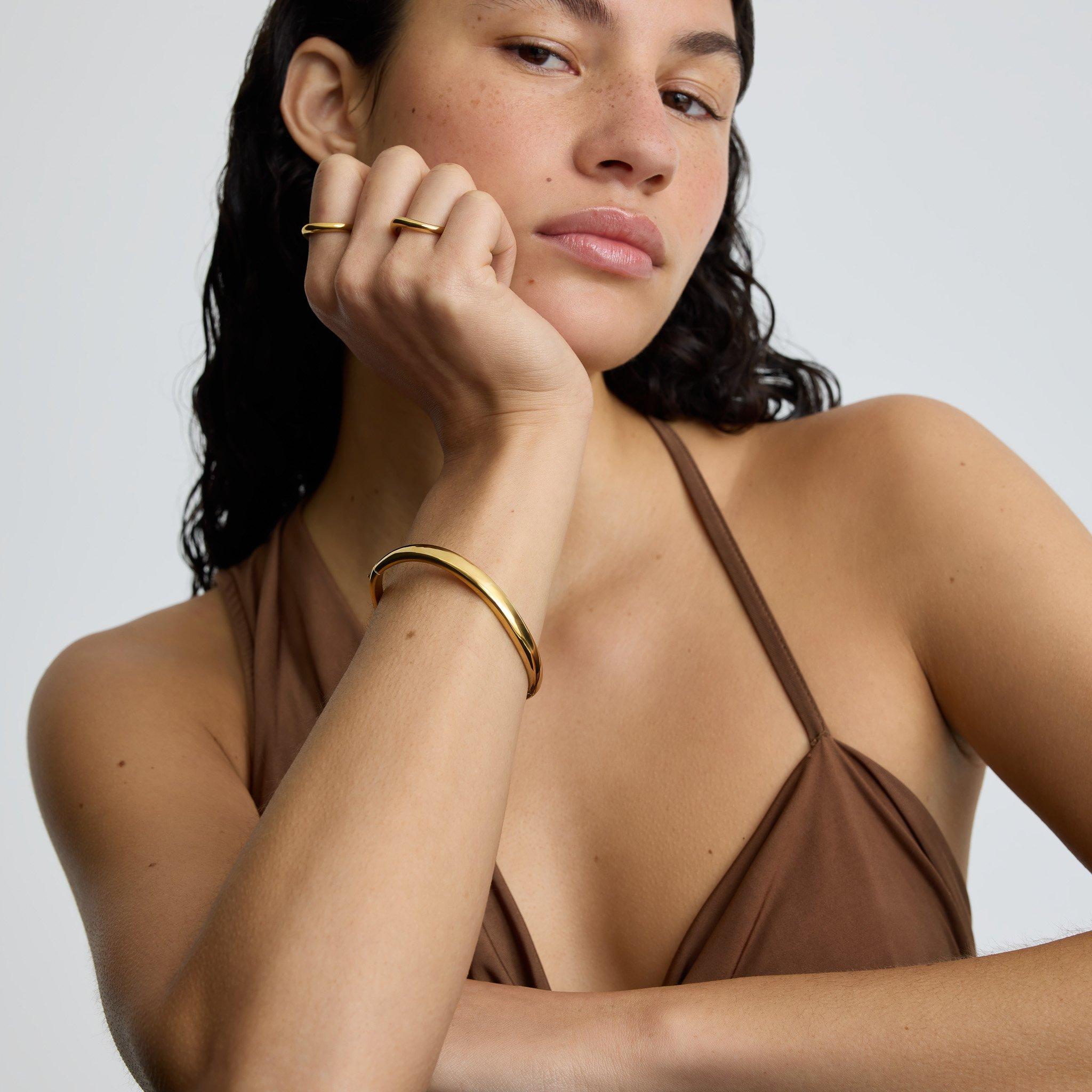 Gold - D.Louise - D.Louis Wave Bangle - 4