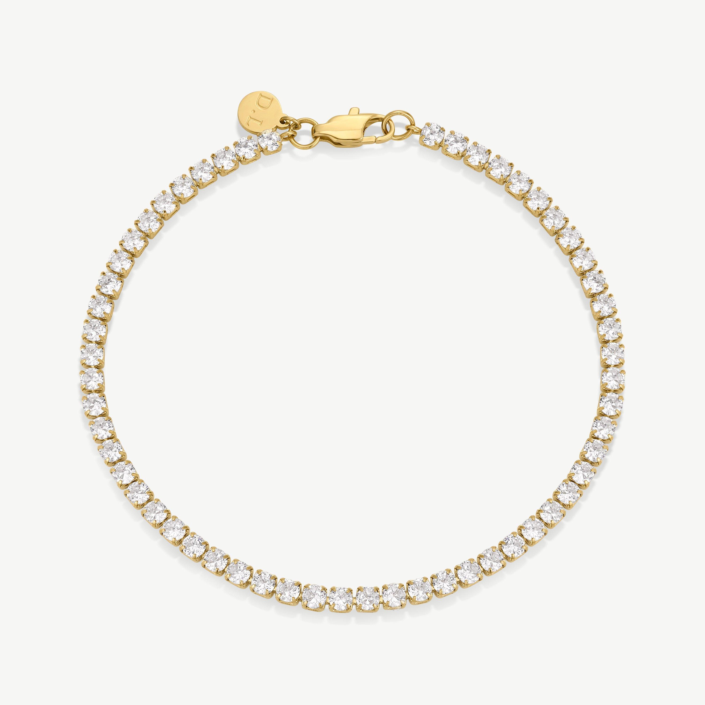 D.louise Women's Tennis Bracelet - Gold