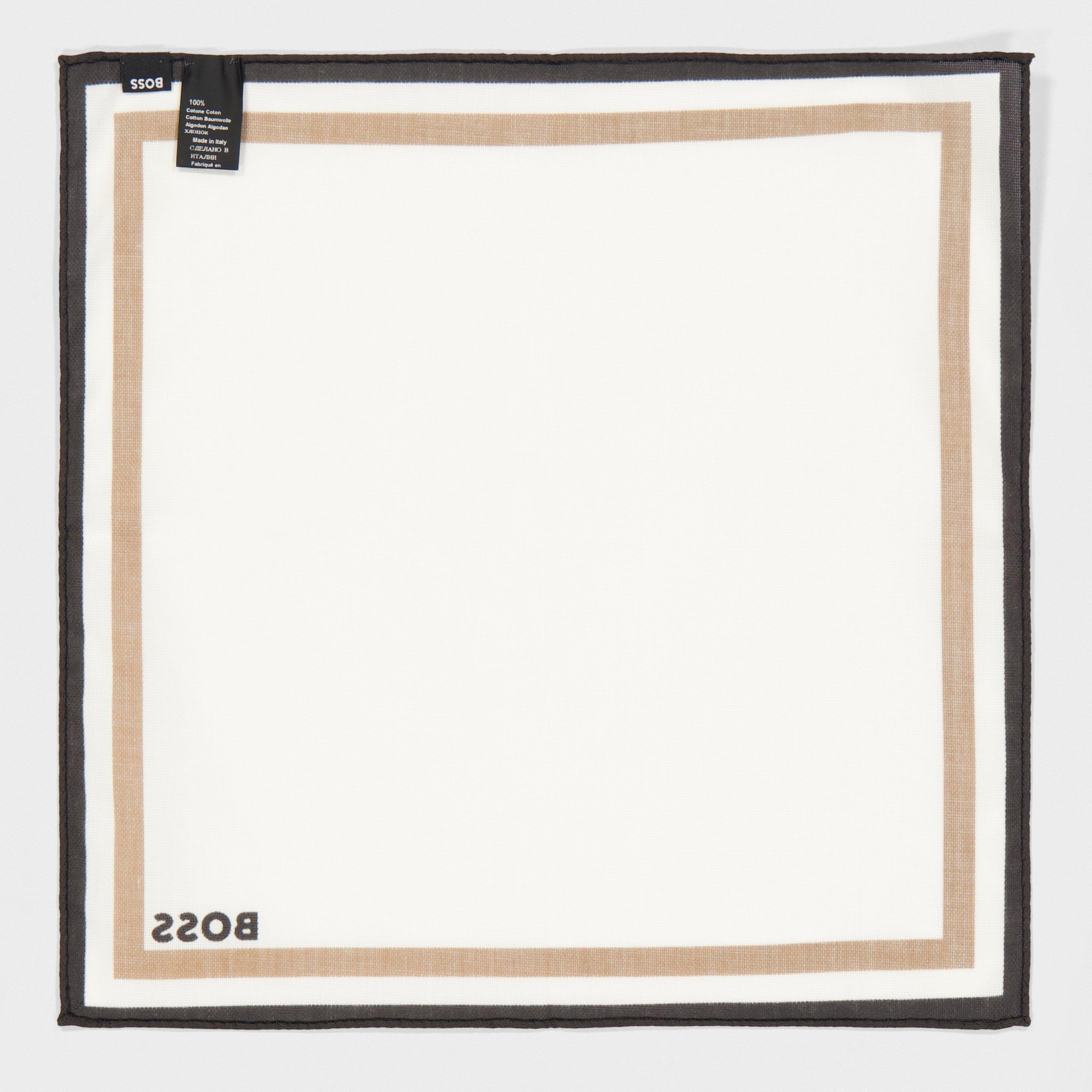 White - Boss - Men's H Pocket Square - 2