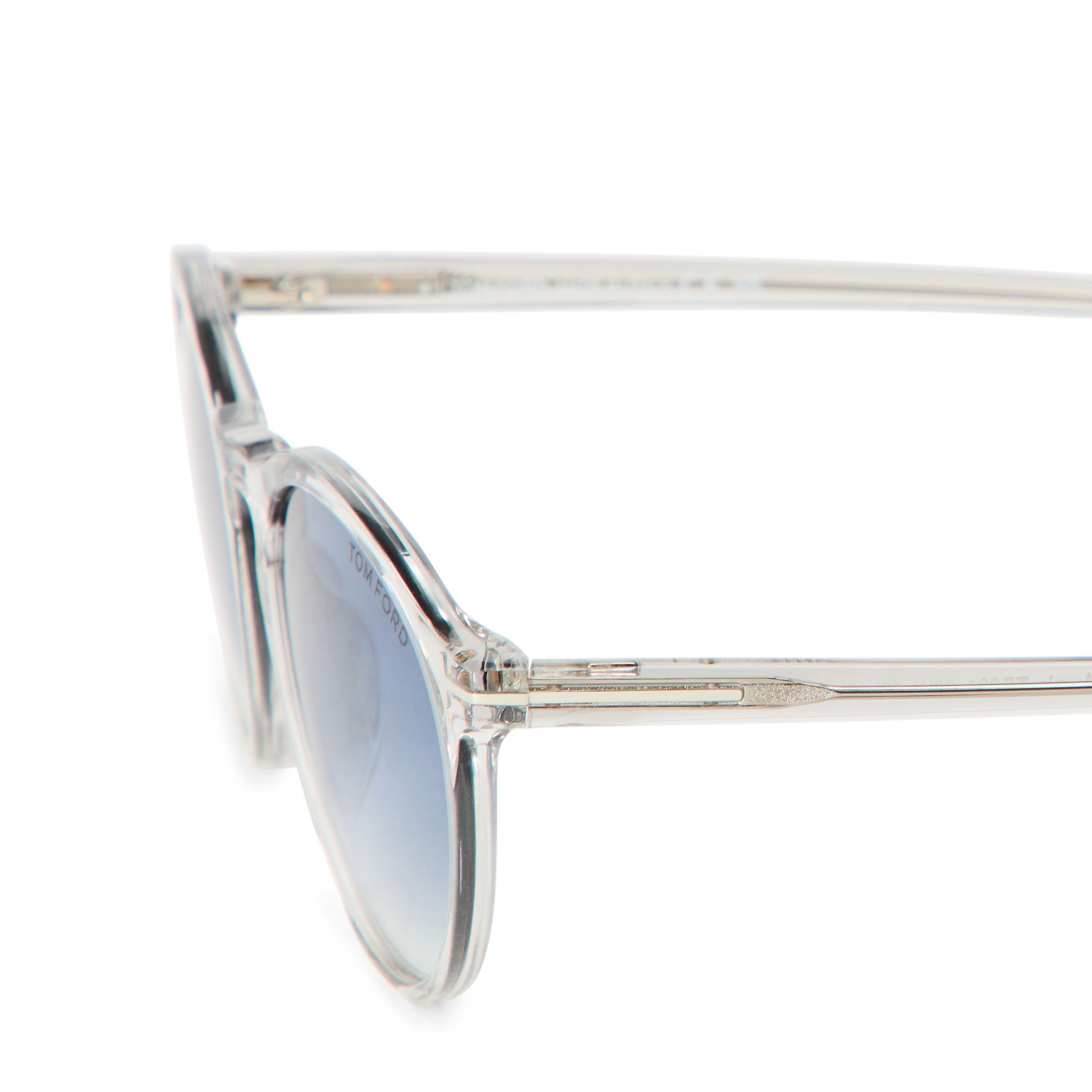 Blue/Clear - Tom Ford - Men's Round Sunglasses - 3