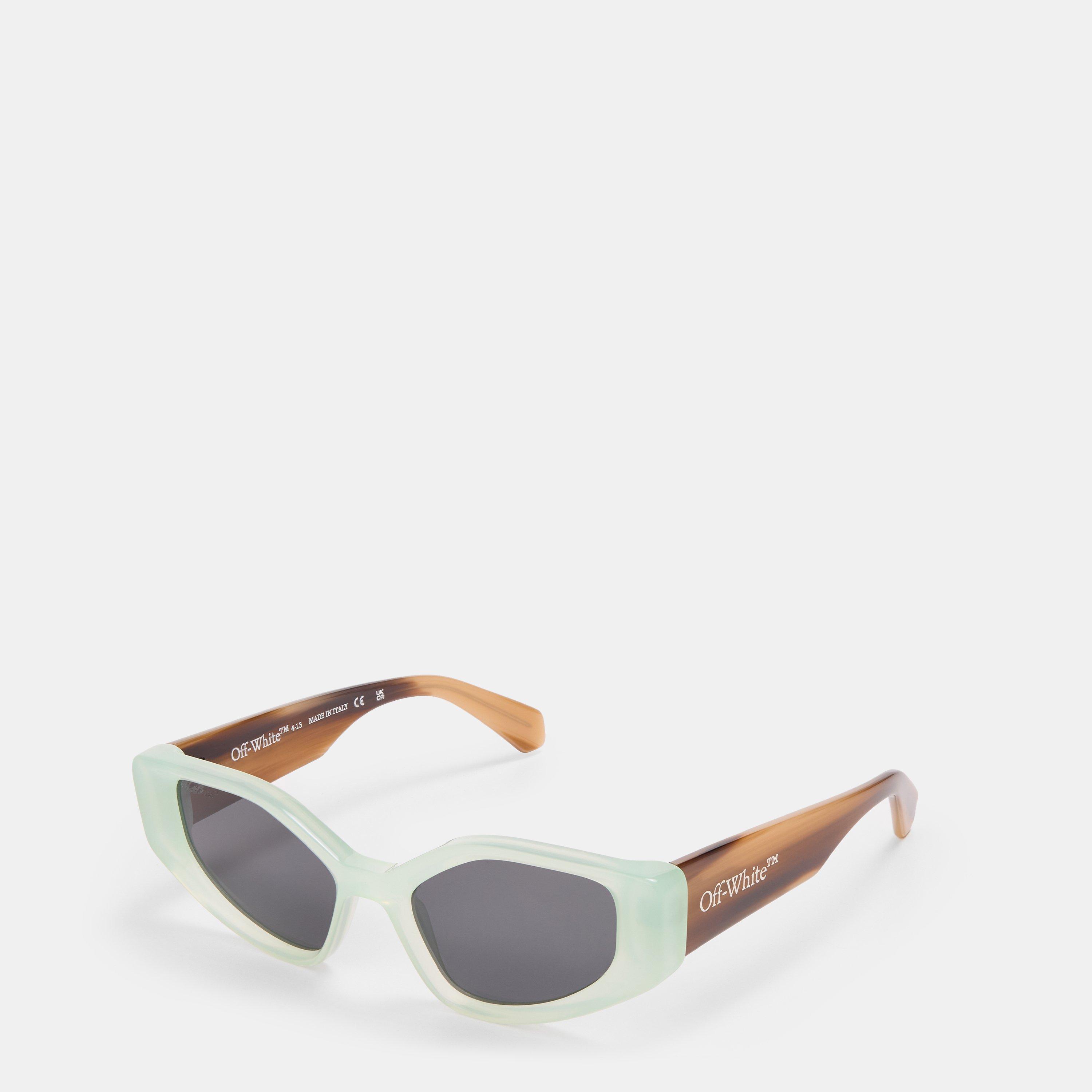 Off White Unisex Square Sunglasses, Square Design