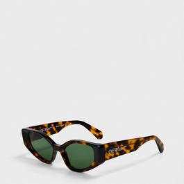Off White Unisex Square Sunglasses, Square Design