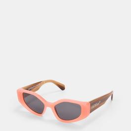 Off White Unisex Square Sunglasses, Square Design