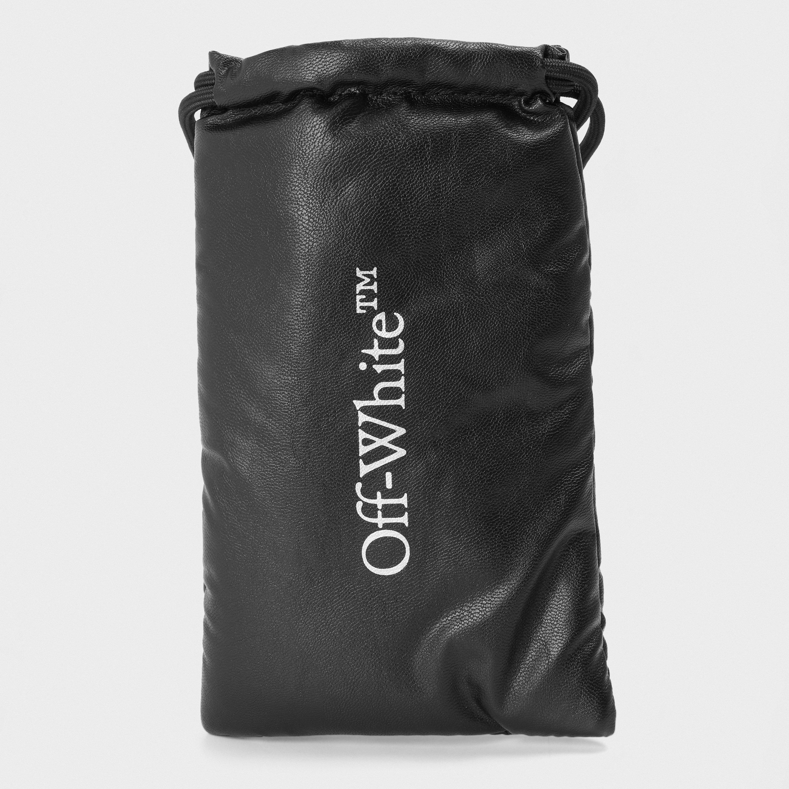 Black/Dark Grey - Off White - Unisex Square Sunglasses, Square Design - 5