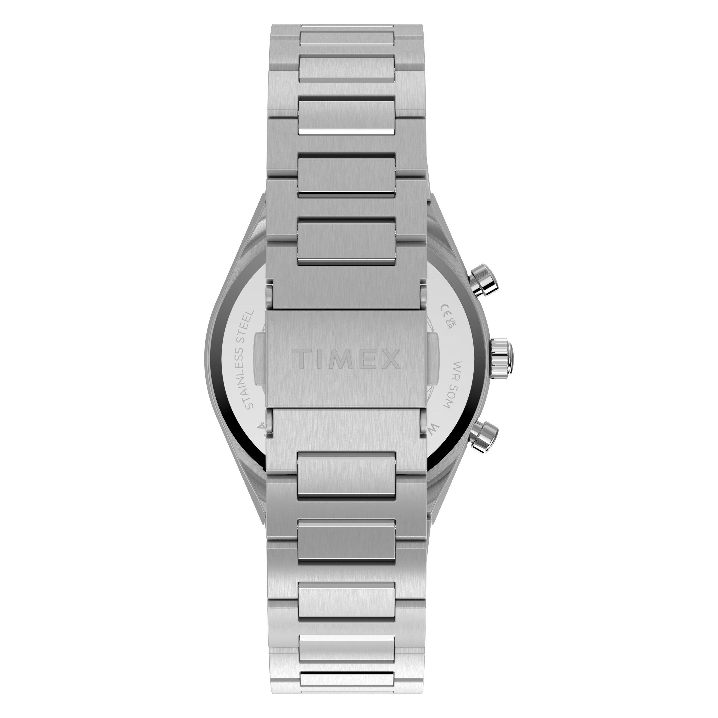 Black/Silver - Timex - Timex L Q Chrono Wtc Sn71 - 3