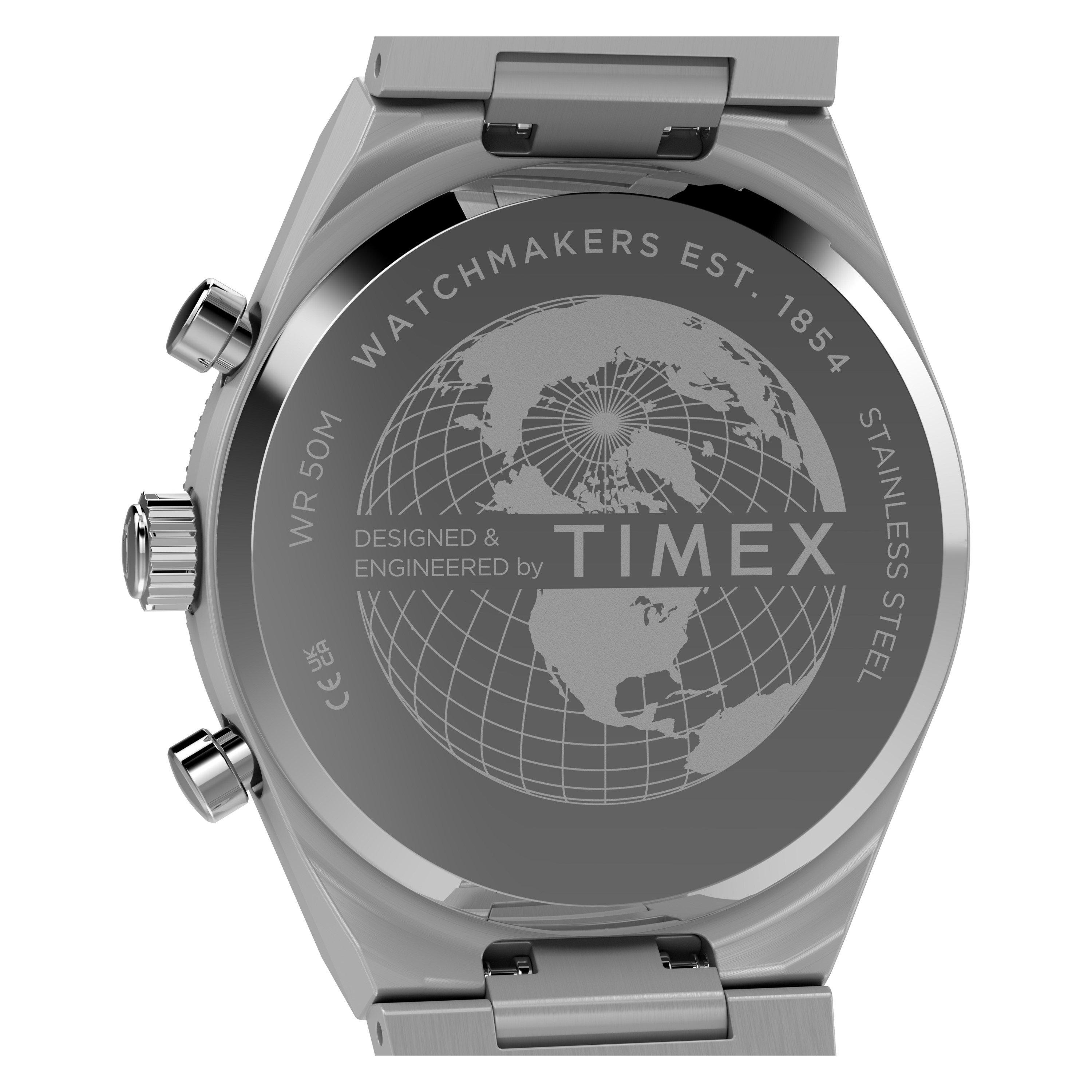 Black/Silver - Timex - Timex L Q Chrono Wtc Sn71 - 4