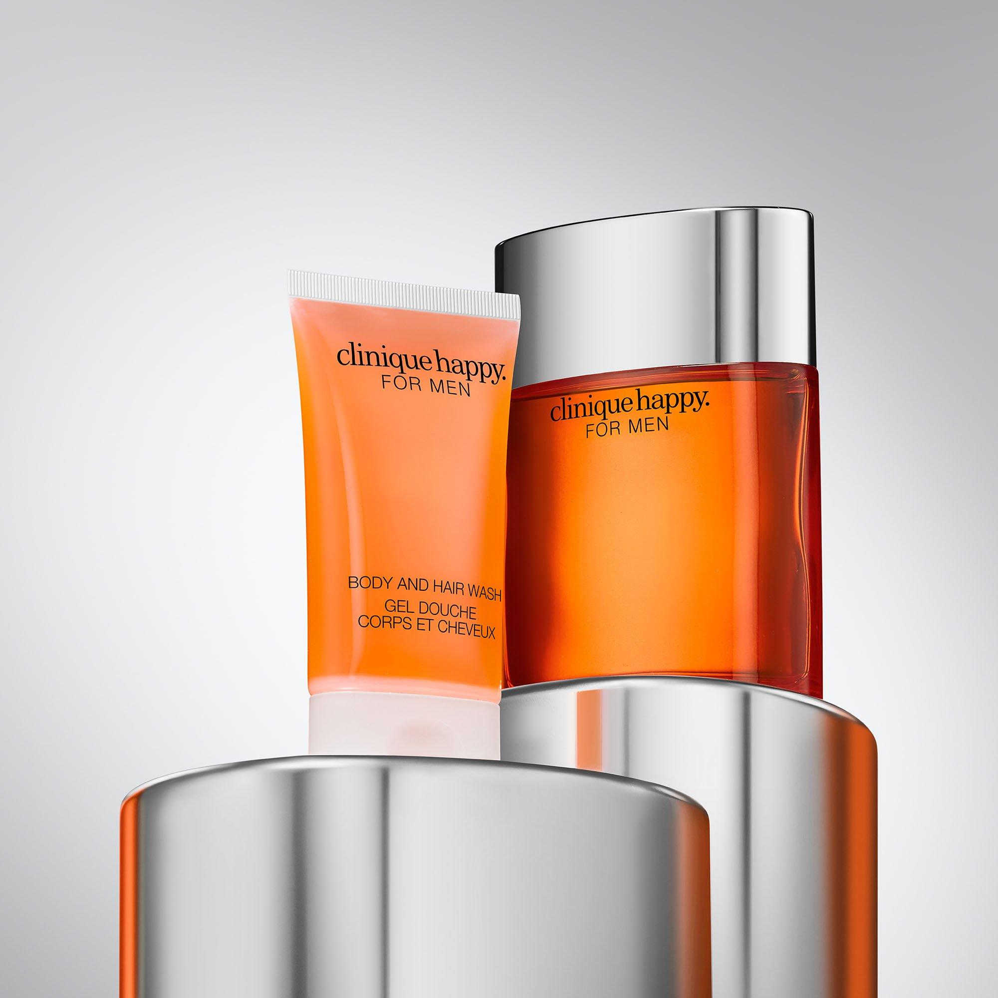 Clear - Clinique - Happy For Him: Cologne Spray Gift Set - 4