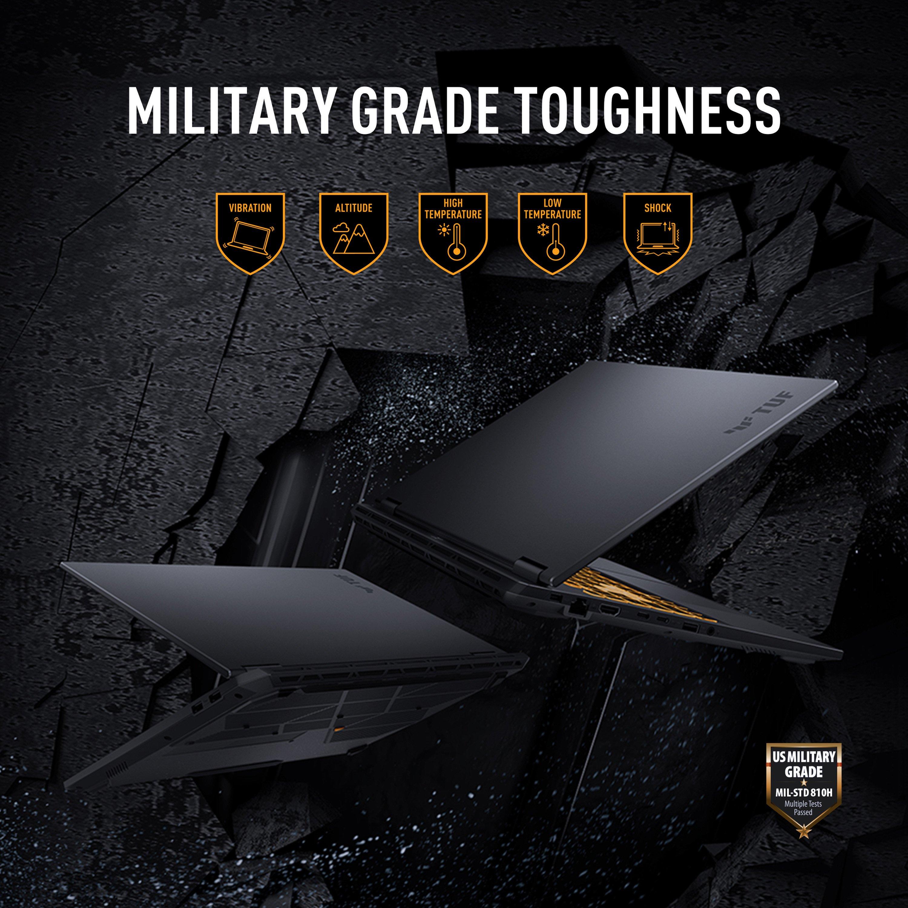 Noir - ASUS - ASUS TUF Gaming 16 16 FHD+ 144Hz Gaming Laptop - Core i5-14450HX 16GB RAM 512GB SSD RTX 5050 - 11