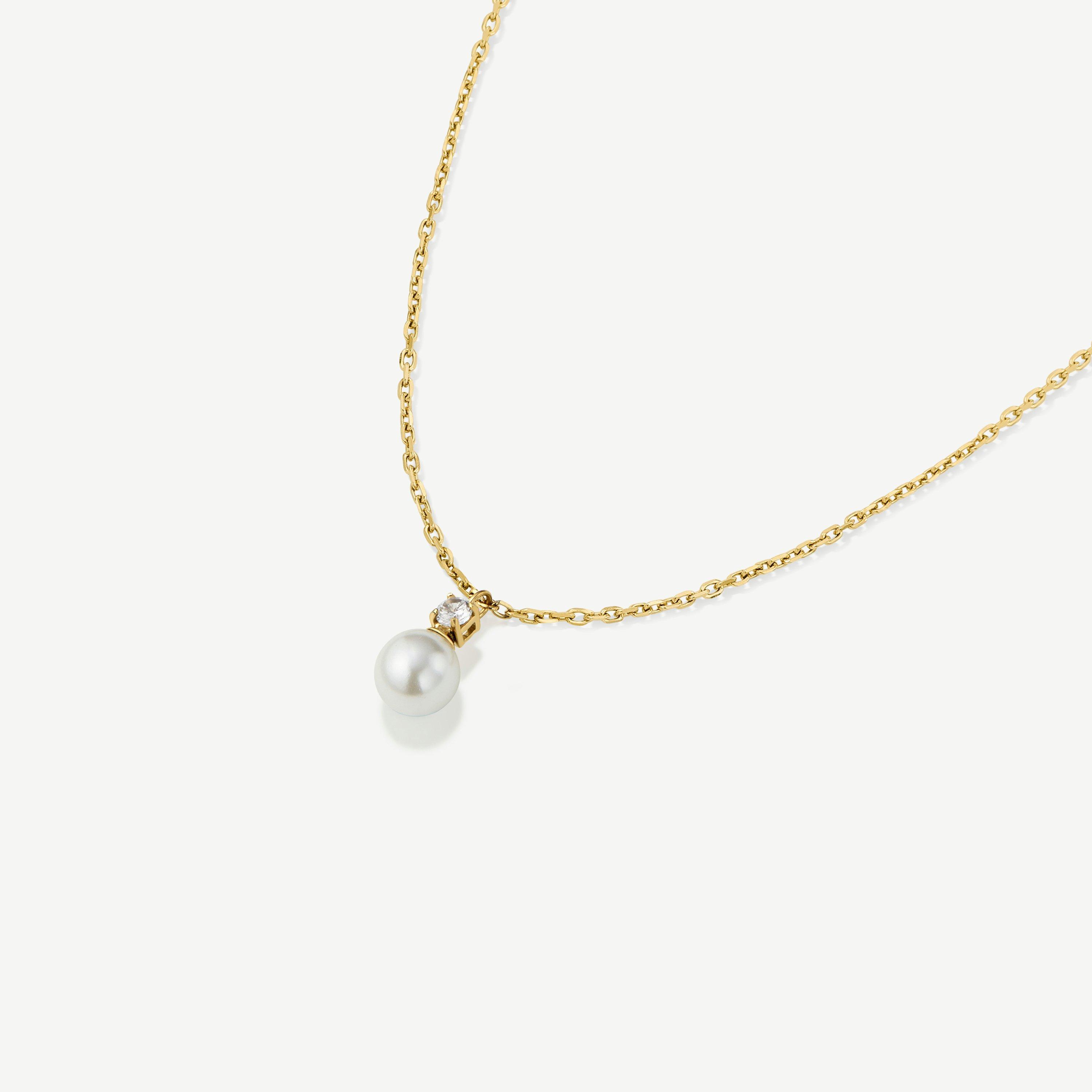 D.Louise D.Louise Pearl Drop Necklace - Gold