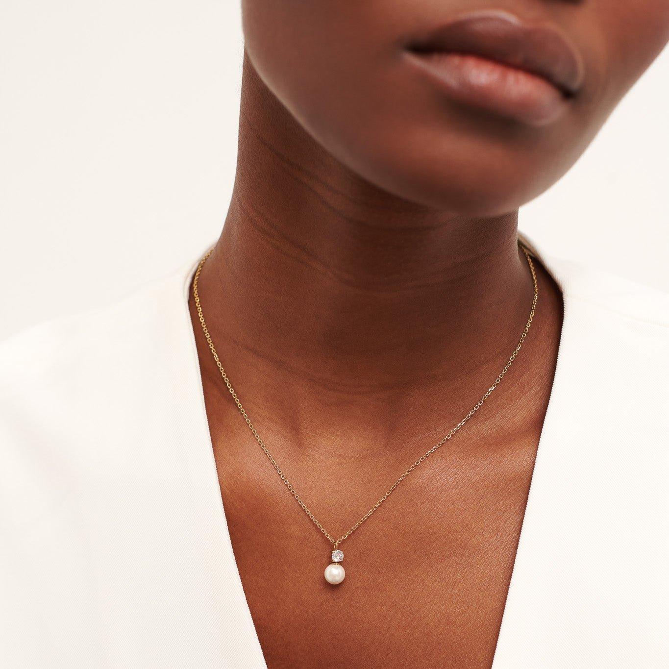 Gold - D.Louise - D.Louise Pearl Drop Necklace - 3