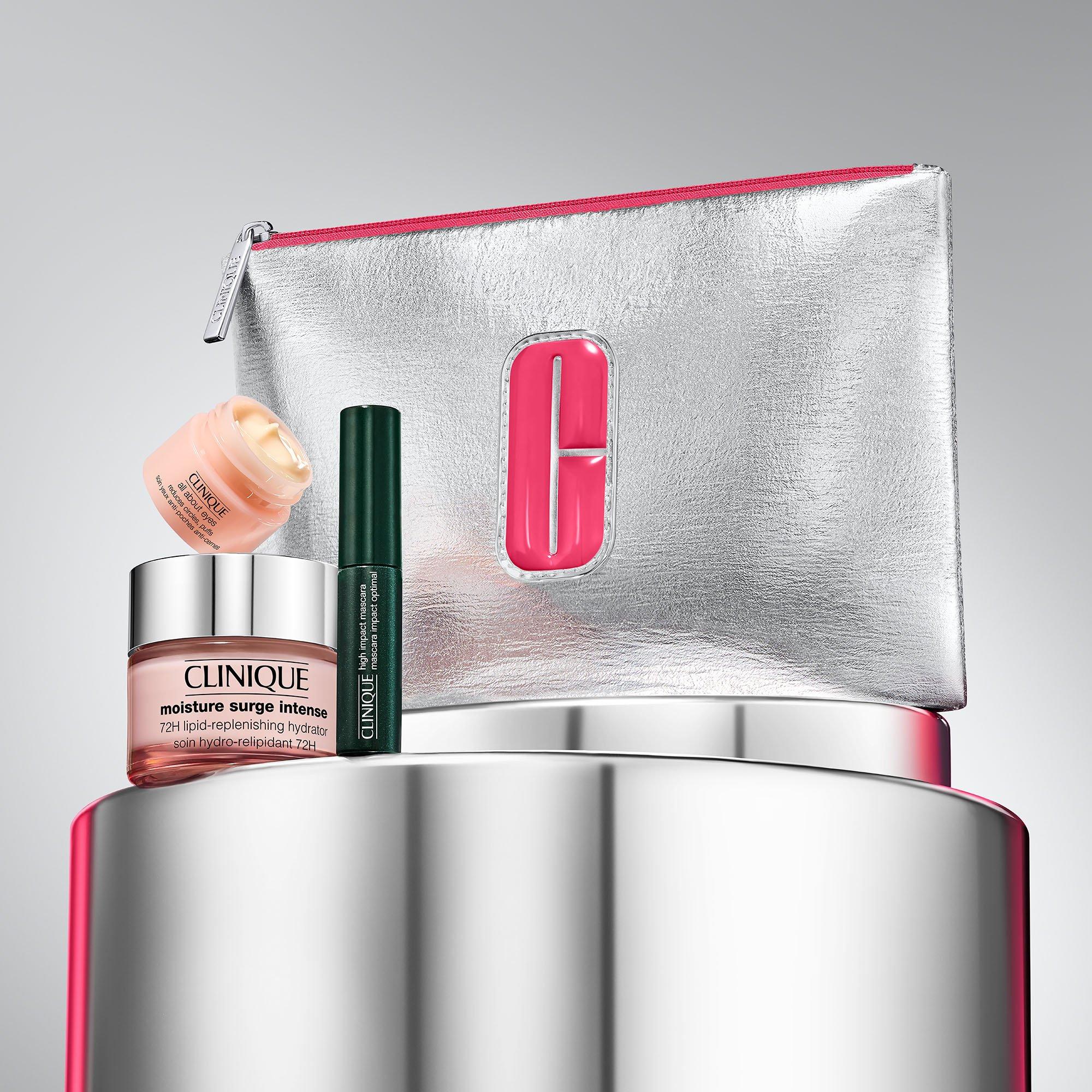 Clear - Clinique - Glow and Go Bold: Skincare + Makeup Gift Set - 3