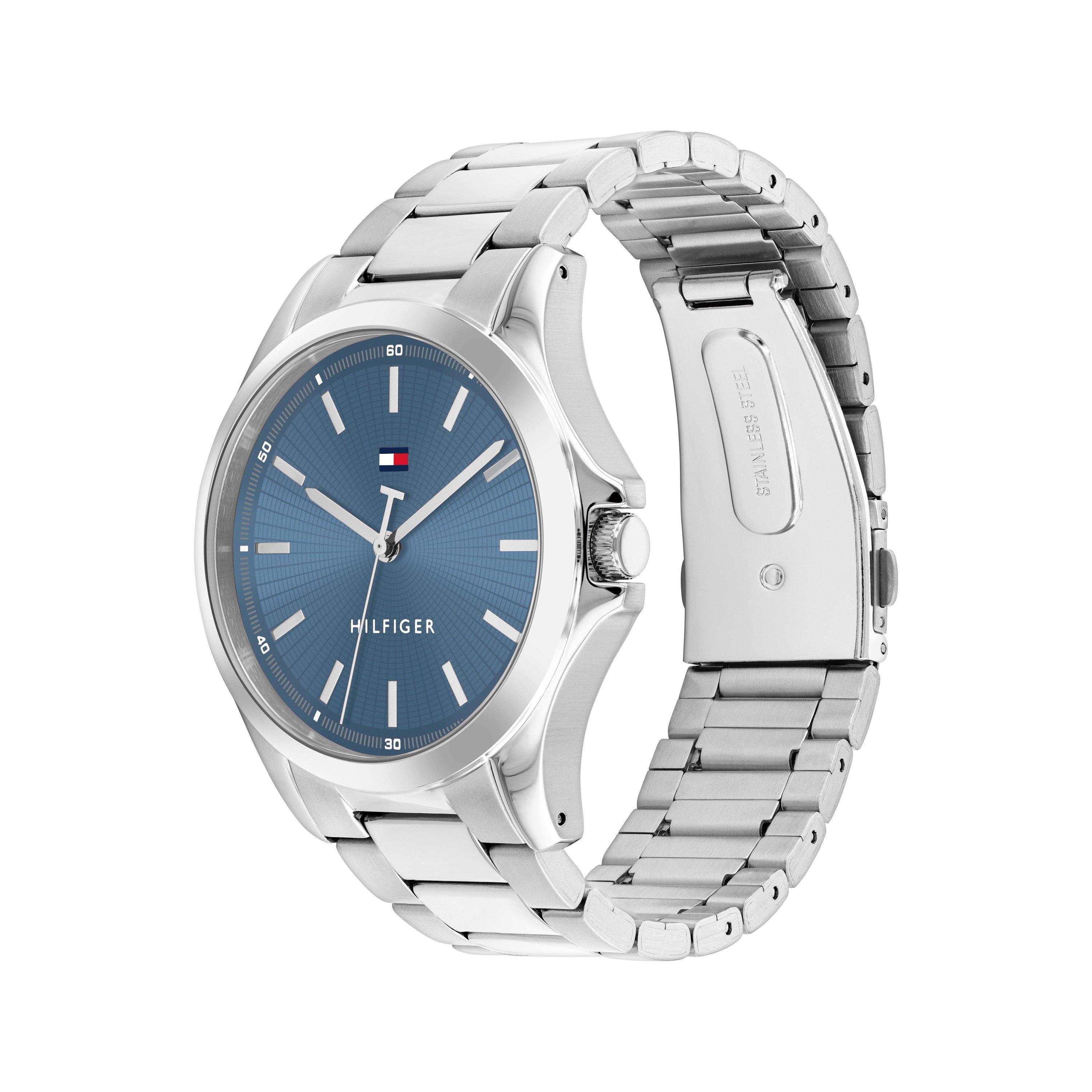 Blue/Steel - Tommy Hilfiger - Tommy Hilfiger mens stainless steel bracelet watch - 2