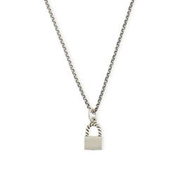 Serge DeNimes Silver Padlock Necklace