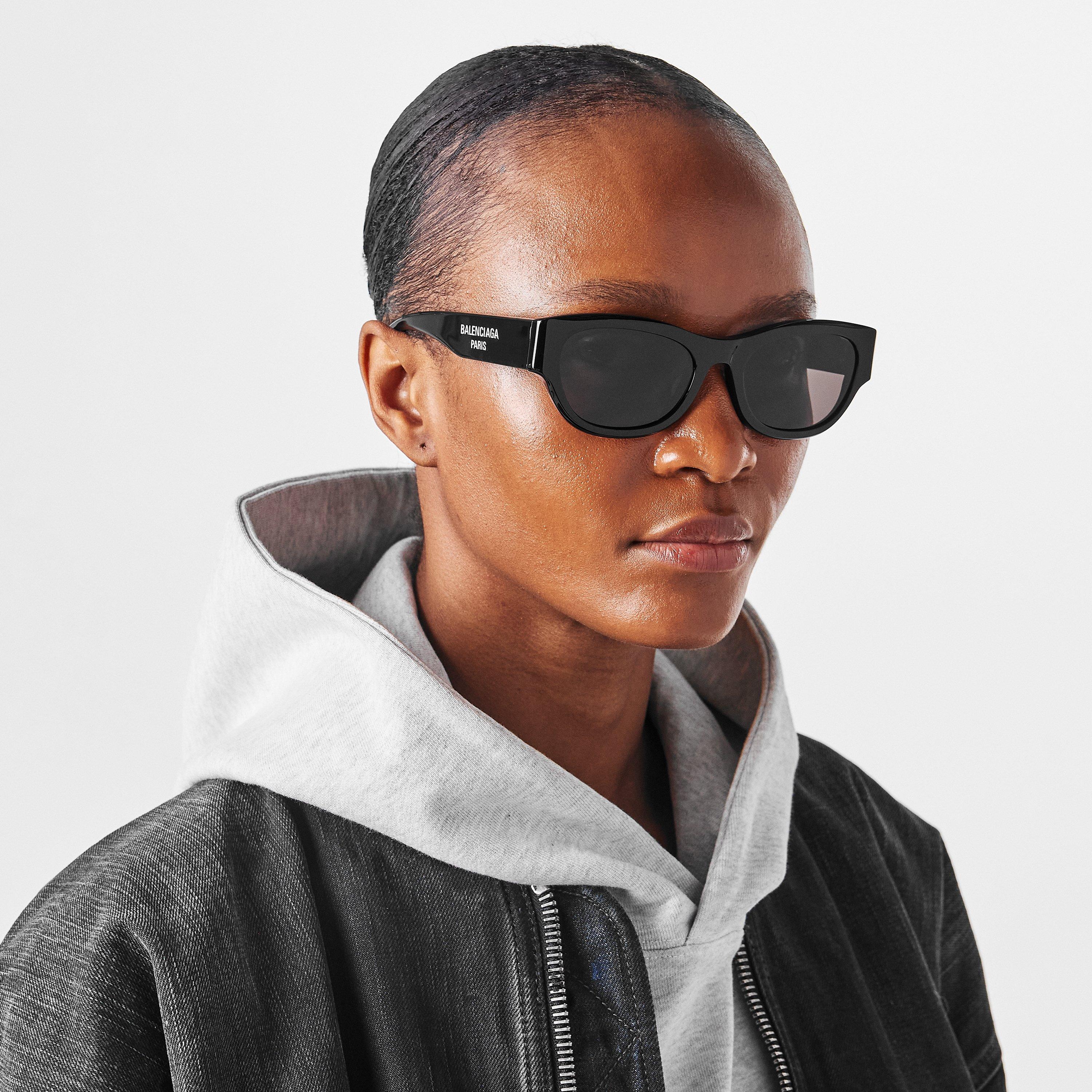 Black/Grey - Balenciaga - BB0389SK Sunglasses - 3