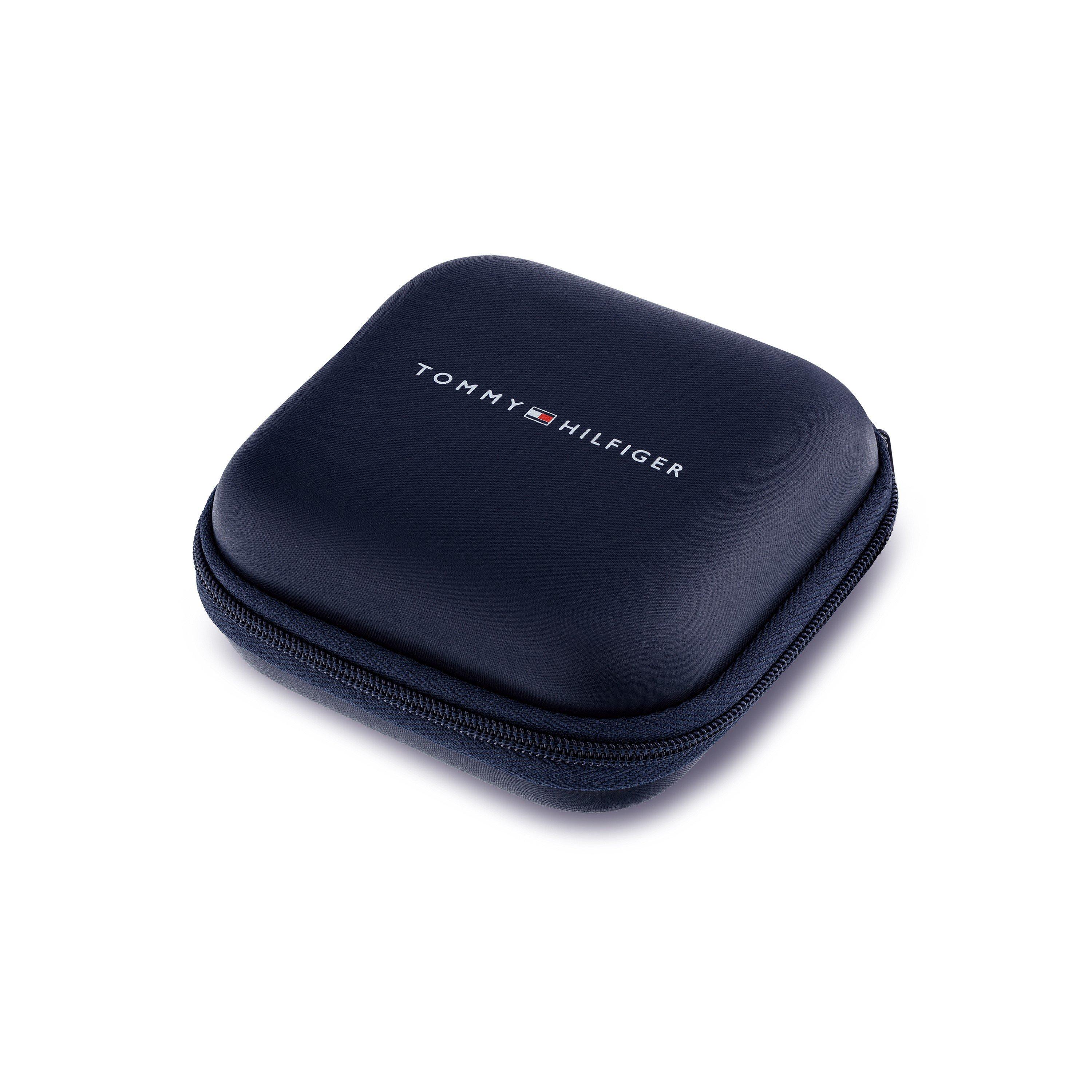 Blue - Tommy Hilfiger - Tommy Hilfiger mens black and blue IP lapis carbon fibre reinforced polymer beaded bracelet - 3