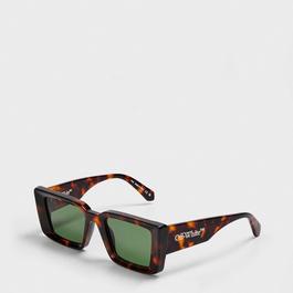 Off White Unisex Square Sunglasses, Square Design